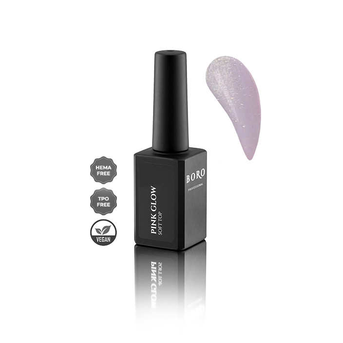 Victoria Boro Soft Pink Glow Top Coat 15ml