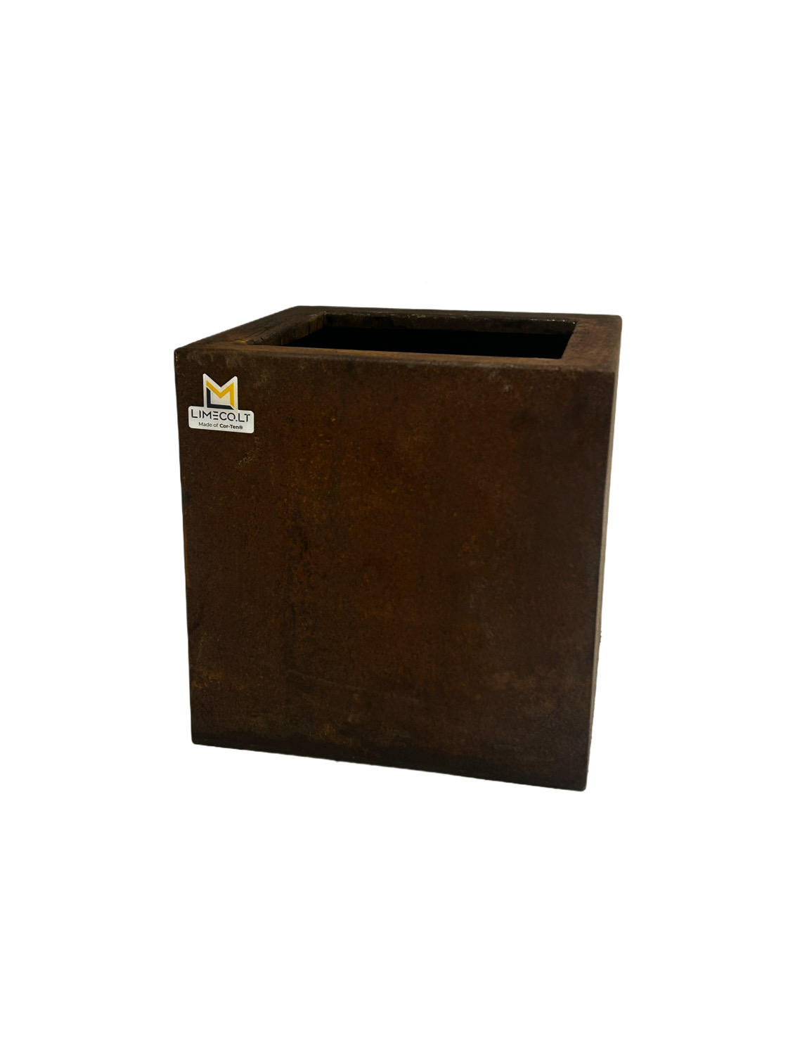 Corten vazonas kubas 300x300x300mm