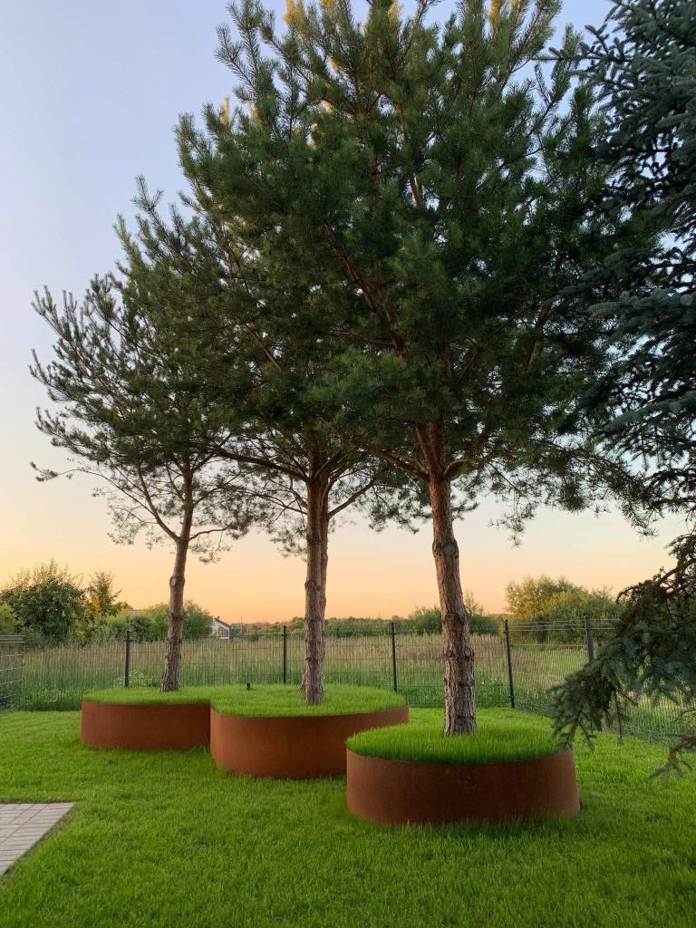 Corten apvadas medžiams su sujungimu 1000x200Hmm