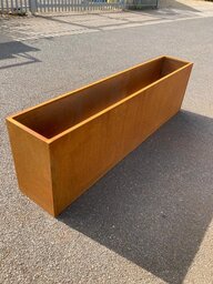  Corten vazonas stačiakampis horizontalus 800x400x400H mm