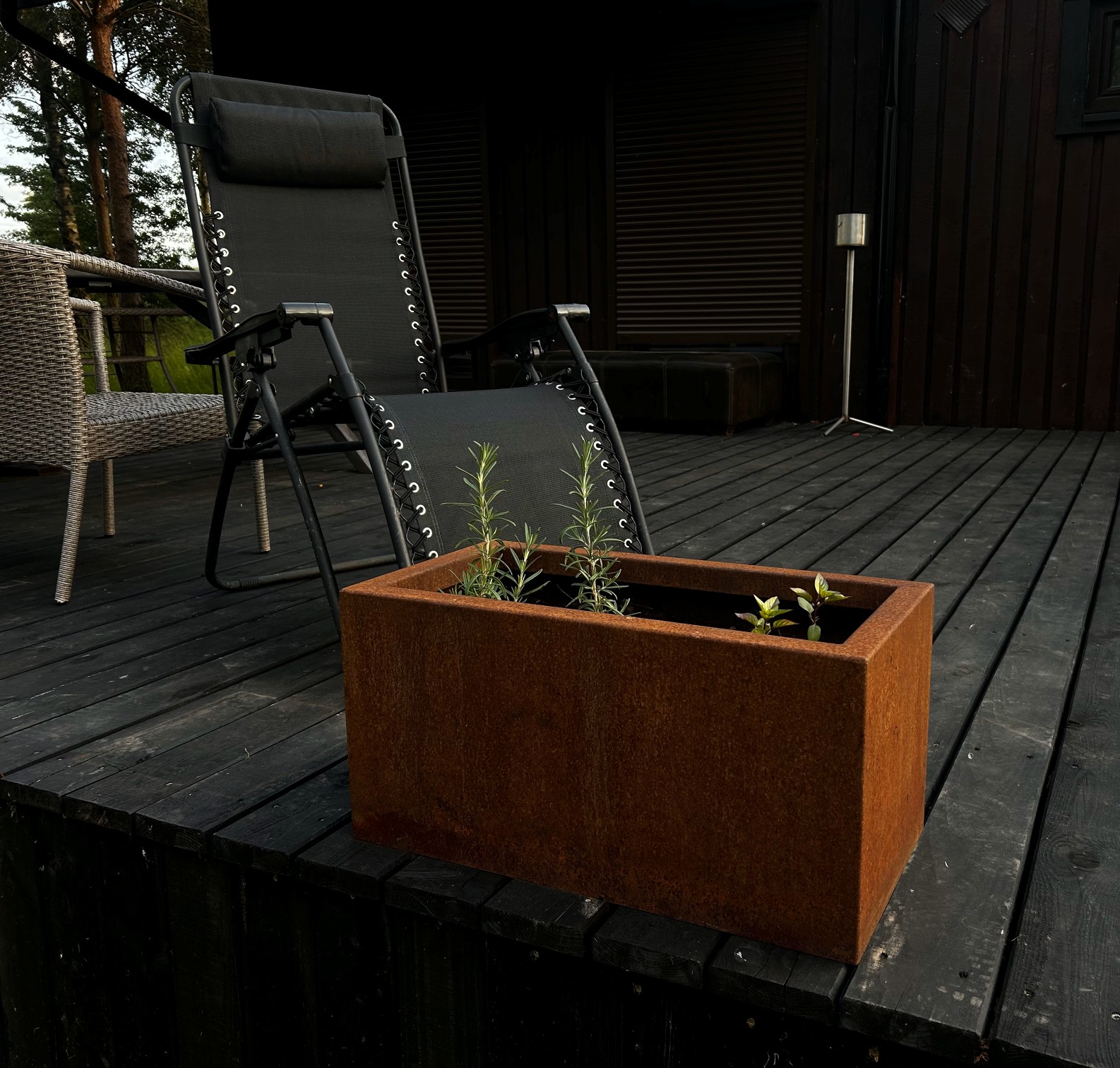 Corten vazonas stačiakampis horizontalus 600x300x300Hmm