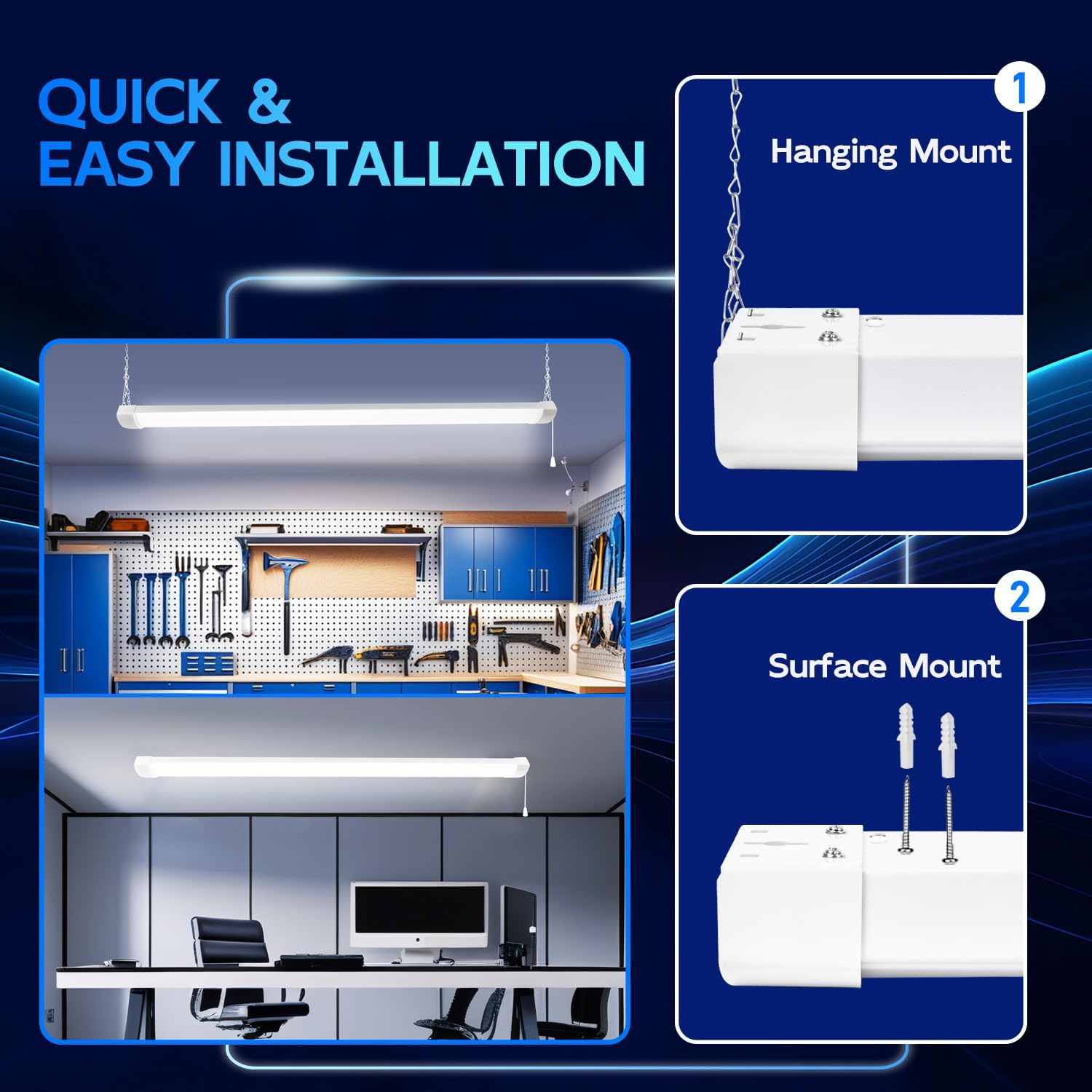 LUMINARIA LINEAL 4 PIES 120W Enlazable