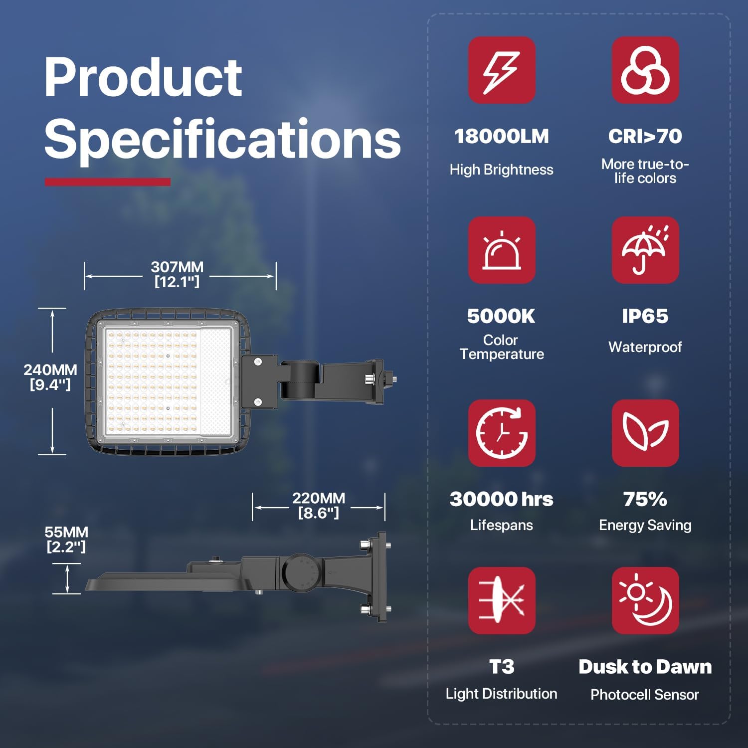 SHOE BOX ECO. 150W 120V