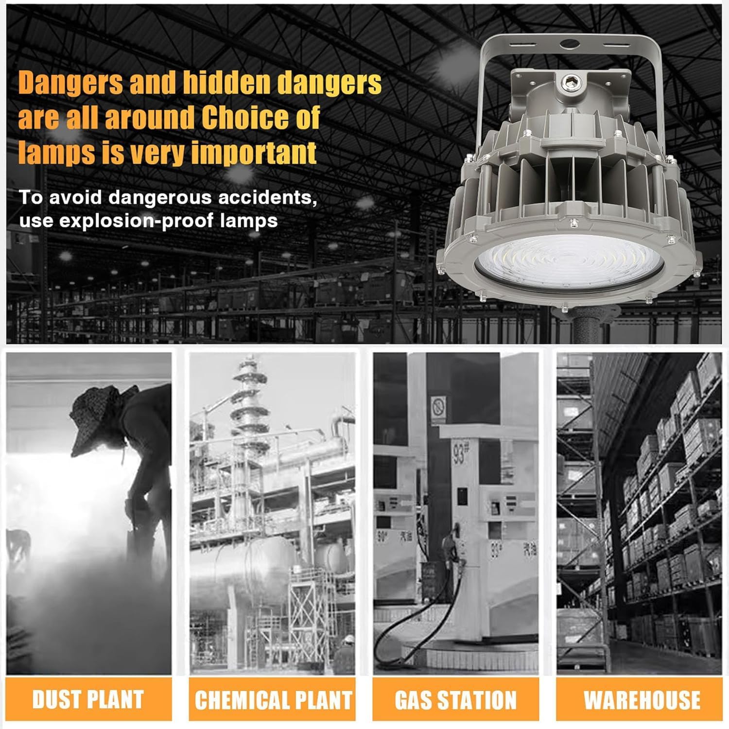 LUMINARIA A PRUEBA DE EXPLOSIONES INDUSTRIAL 100W