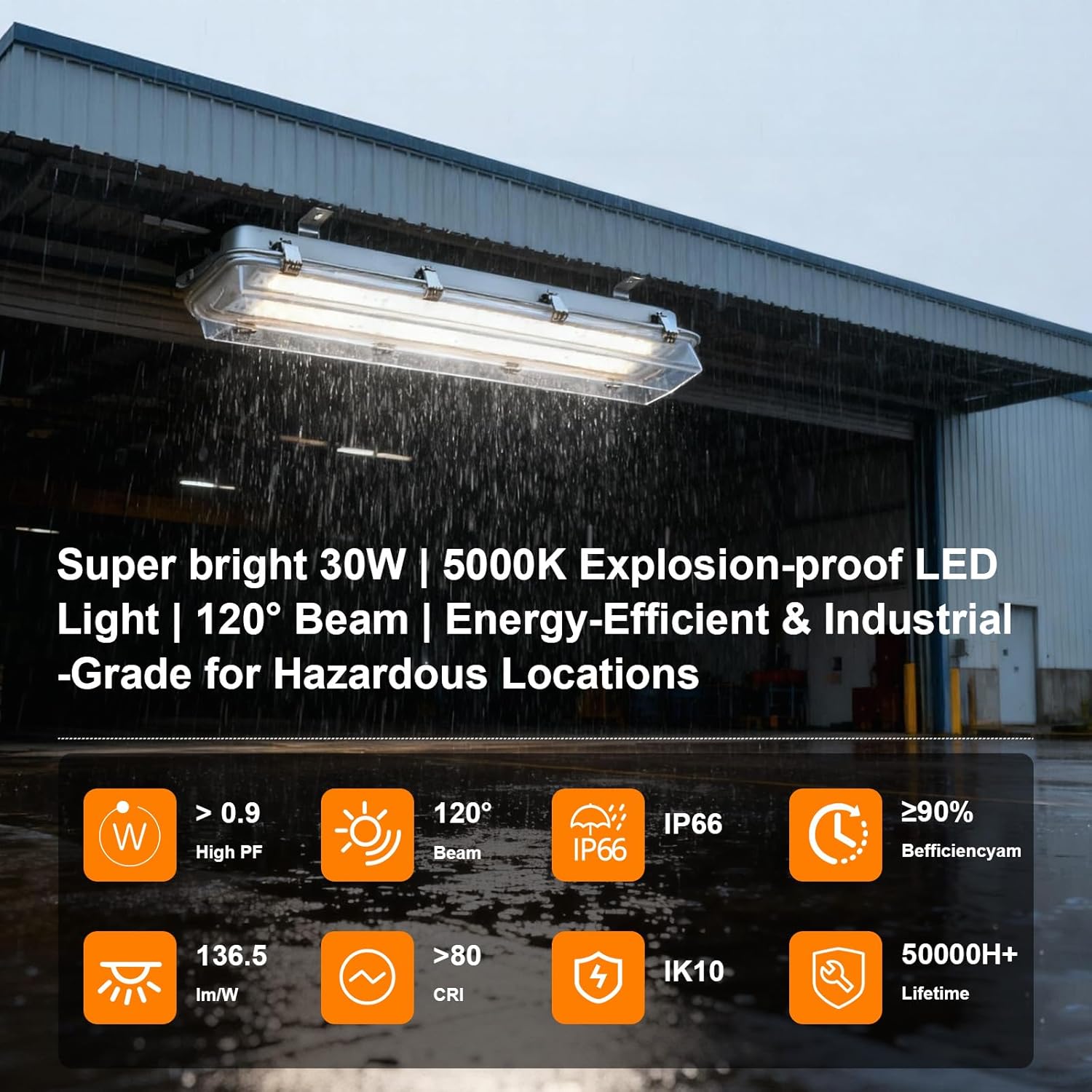 LUMINARIA A PRUEBA DE EXPLOSIONES 2'' 30W