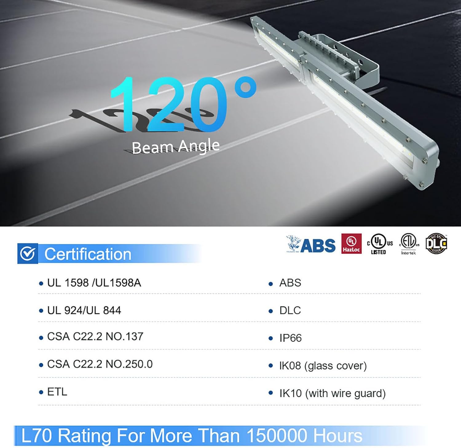 LUM. PRUEBA DE EXPLOSION 60W 4' PIES clase I División II