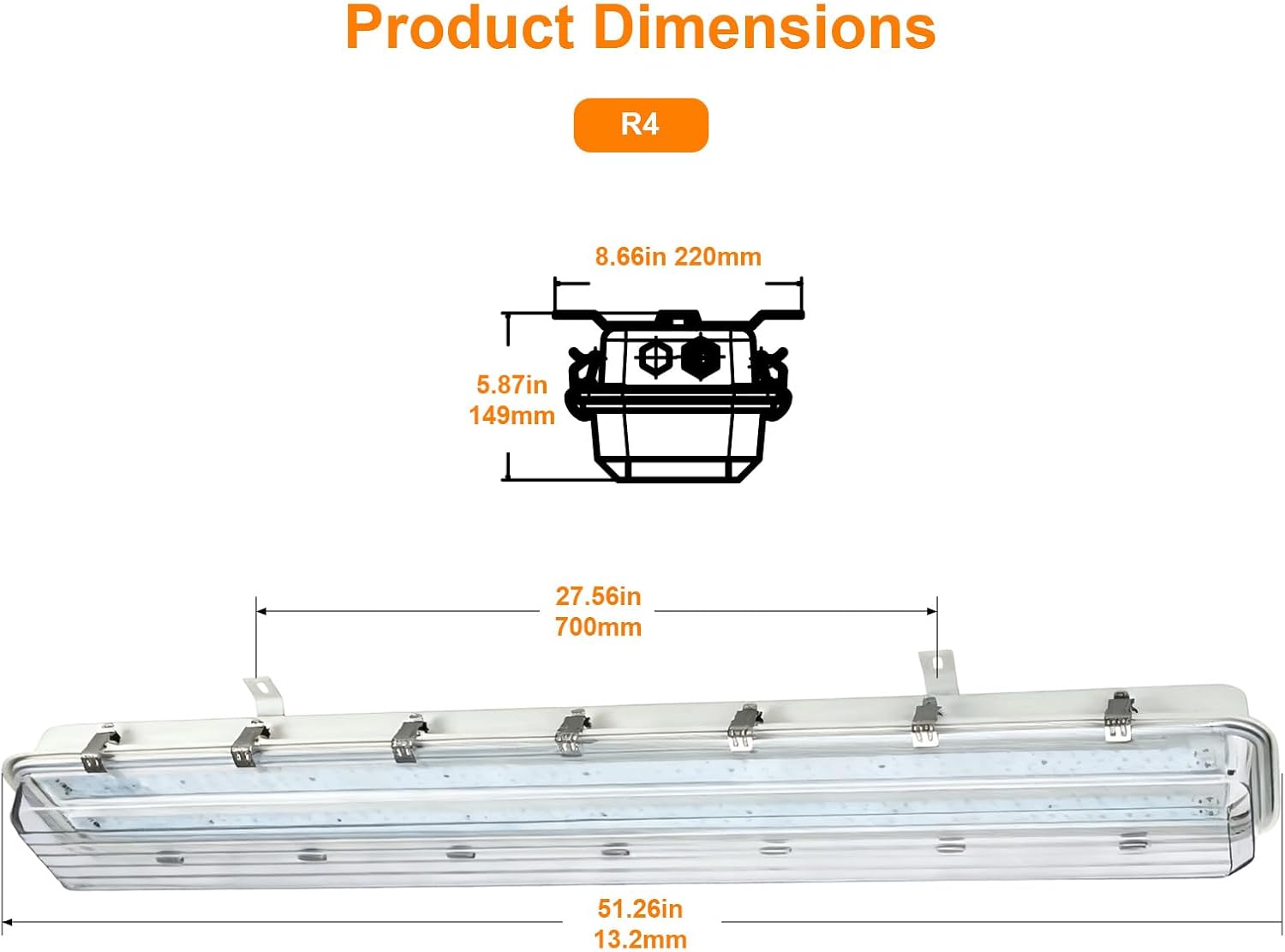 LAMPARA A PRUEBA DE EXPLOSIONES 4'' PIES 50W