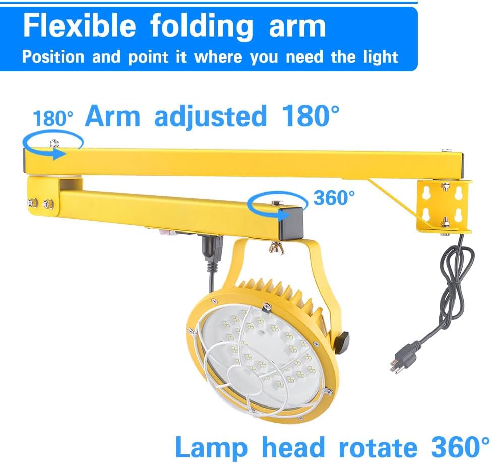 Luz de Muelle Brazo Sencillo (Dock Light) LED de 30/50W Selectable