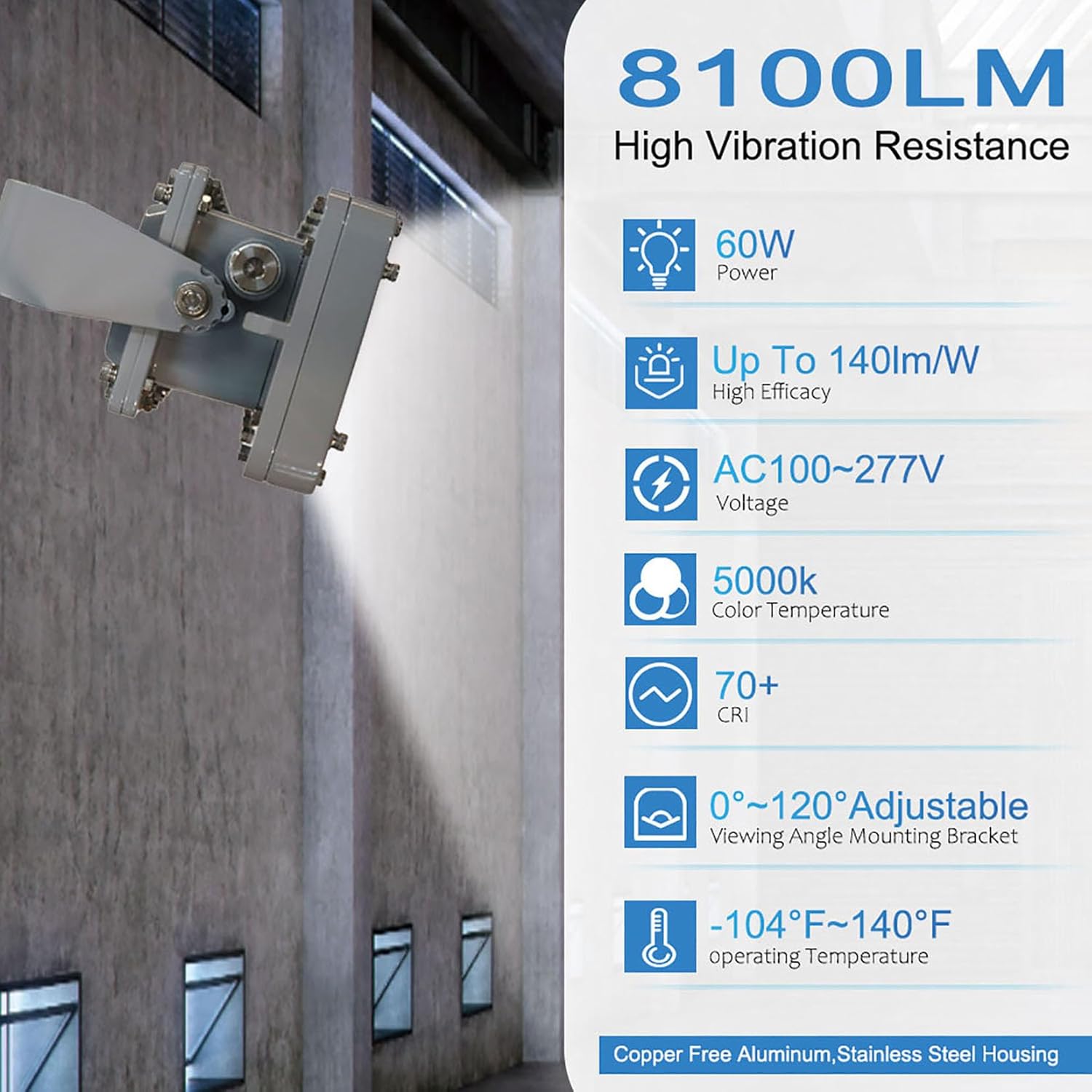 LUM. PRUEBA DE EXPLOSION 60W 4' PIES clase I División II
