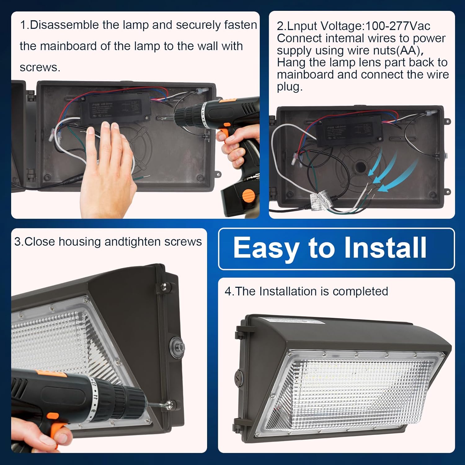 WALLPACK 60W 9,600 LMS 50K