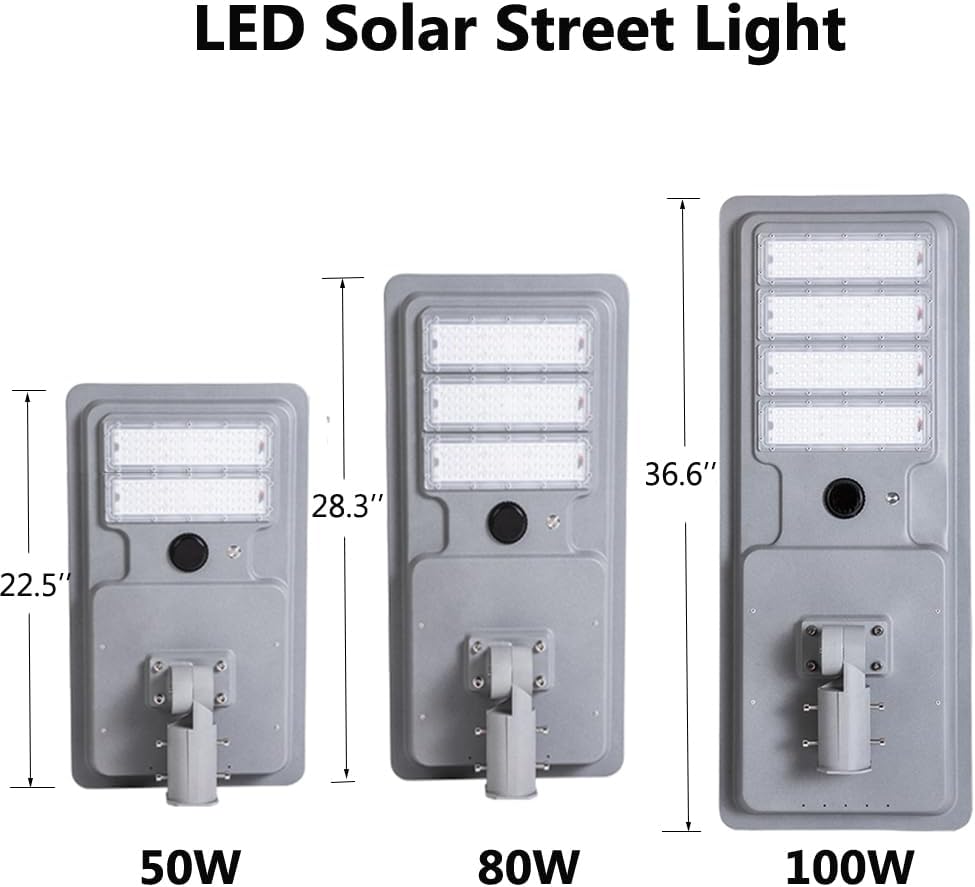 LUMINARIA SOLAR 80W, 5,100LMS 50K