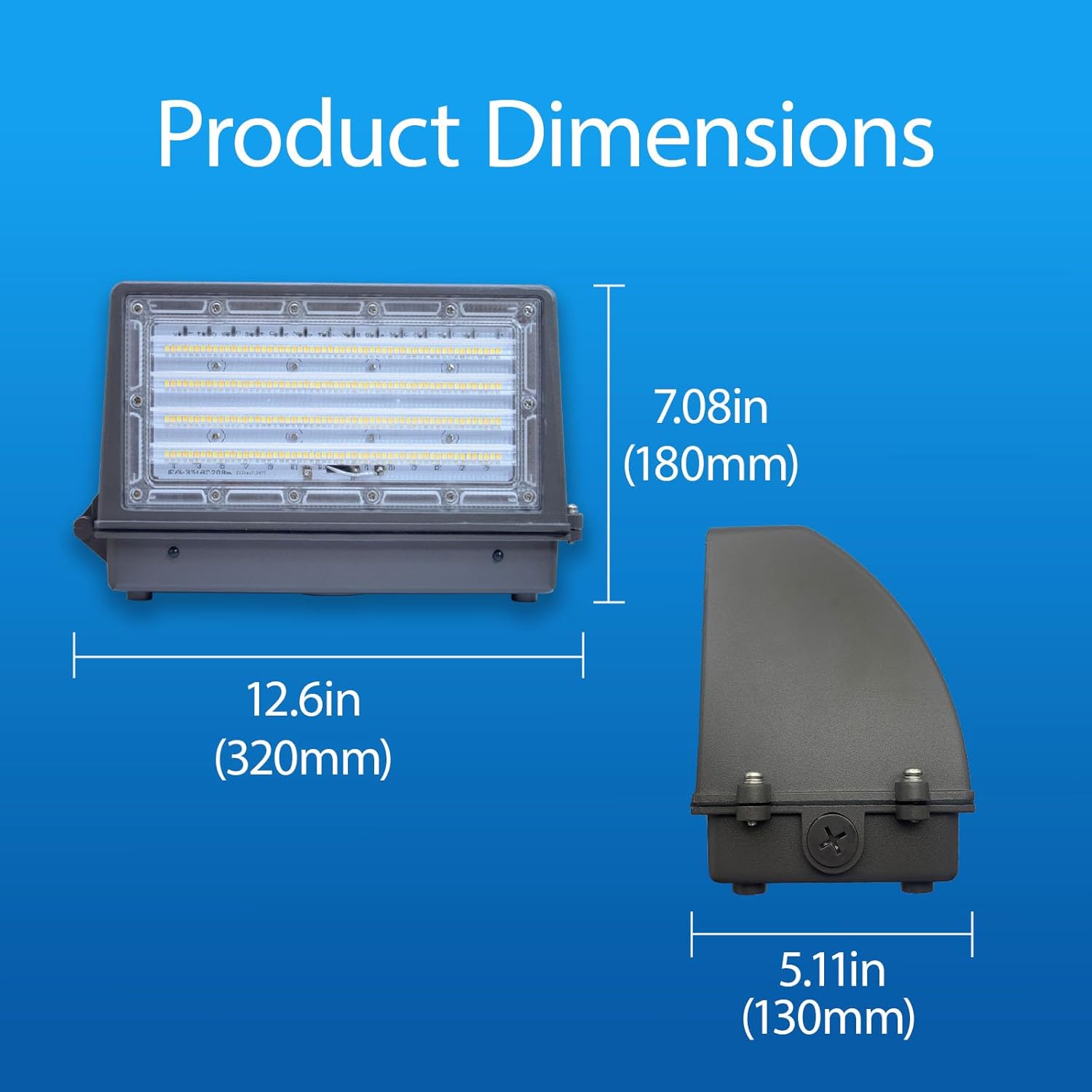 WALLPACK CUTOFF 40W/60W/80W Switchable