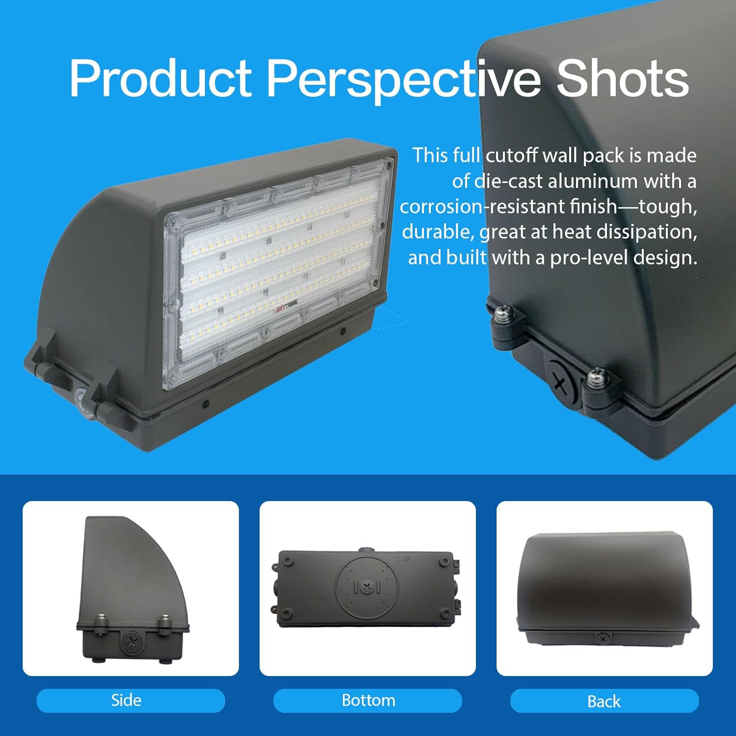 WALLPACK CUTOFF 40W/60W/80W Switchable