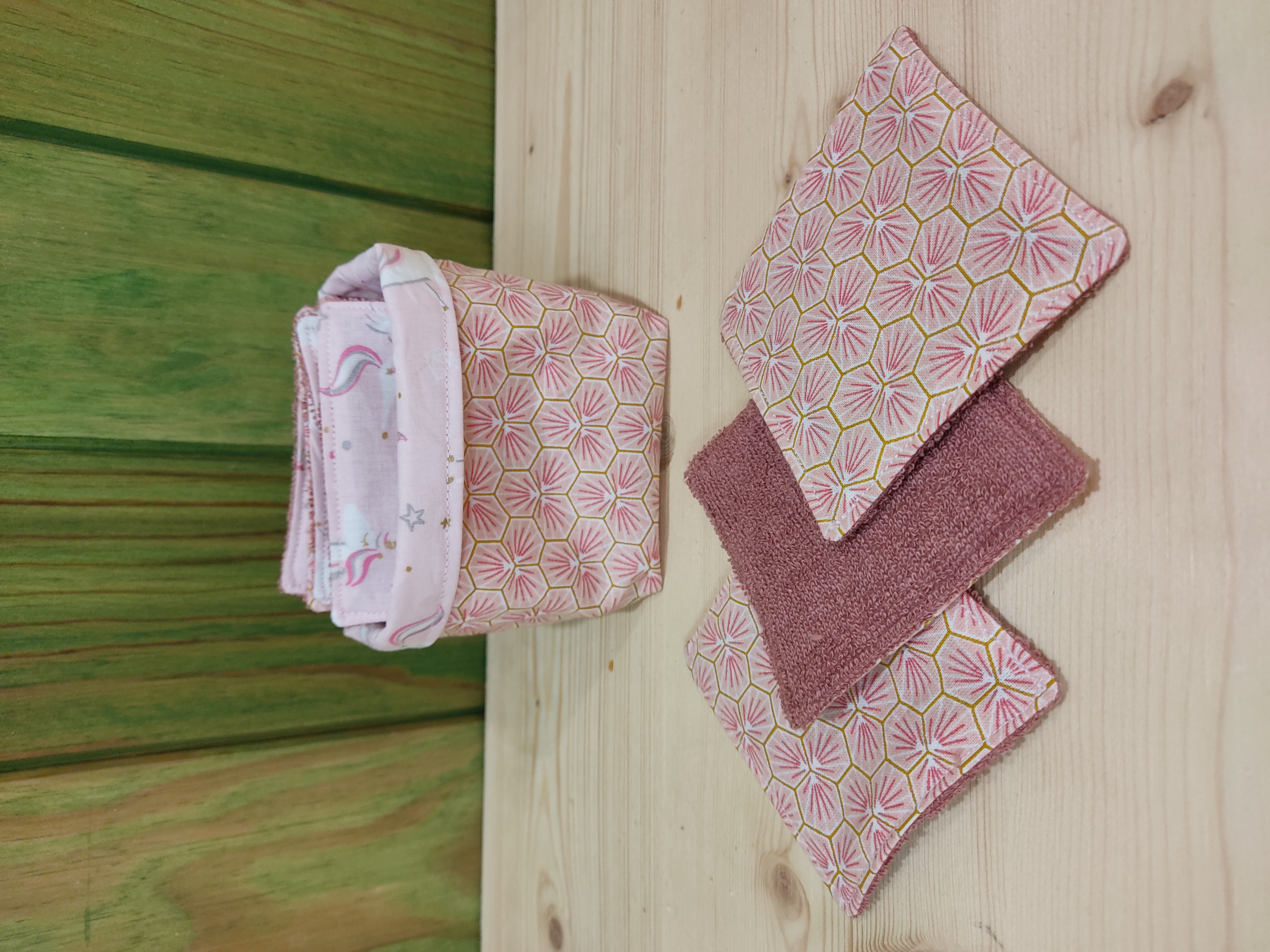 Lot de Lingettes Lavables avec Panière