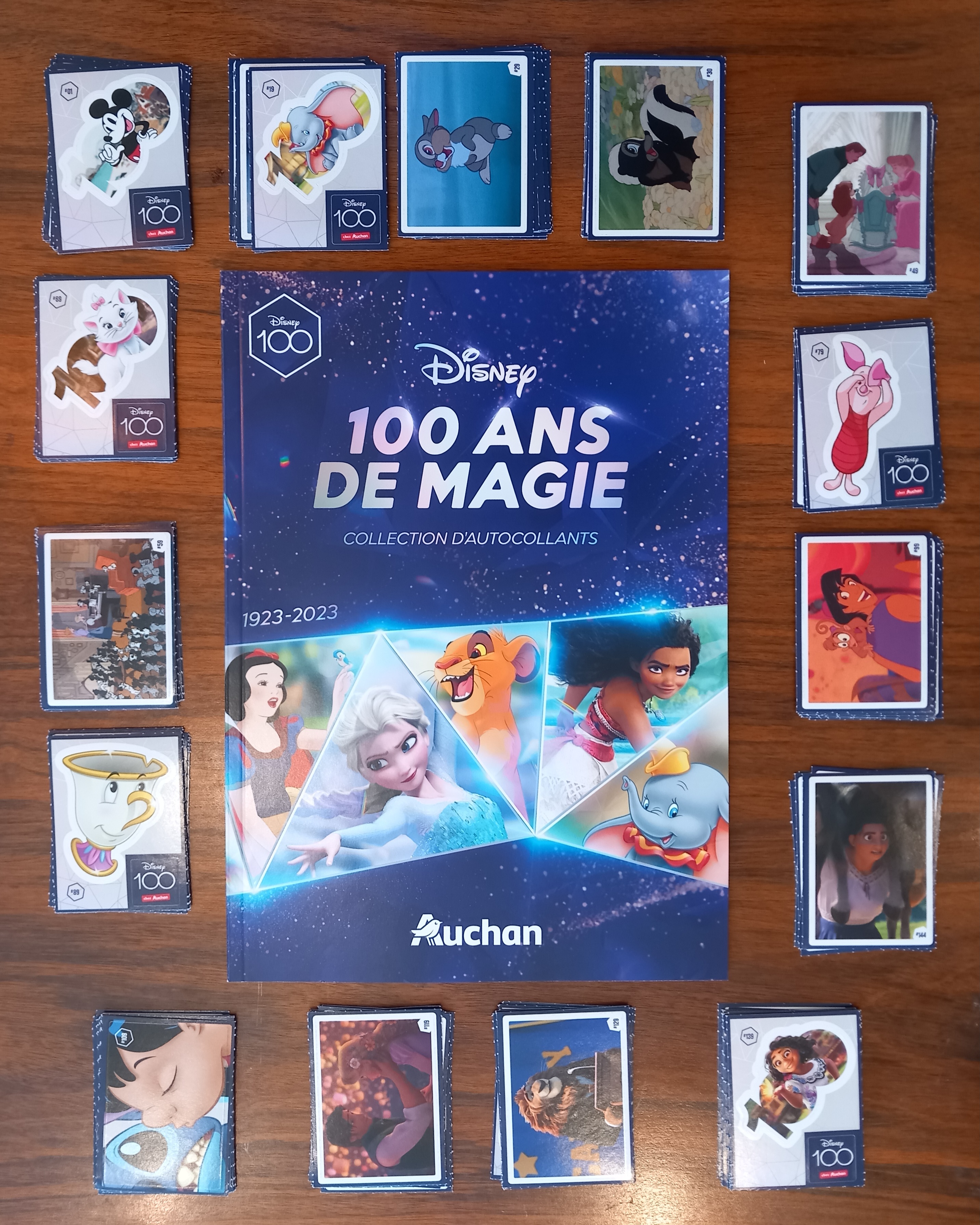 Au choix / Images / autocollants de l'Album 100 ans de Magie Disney Auchan