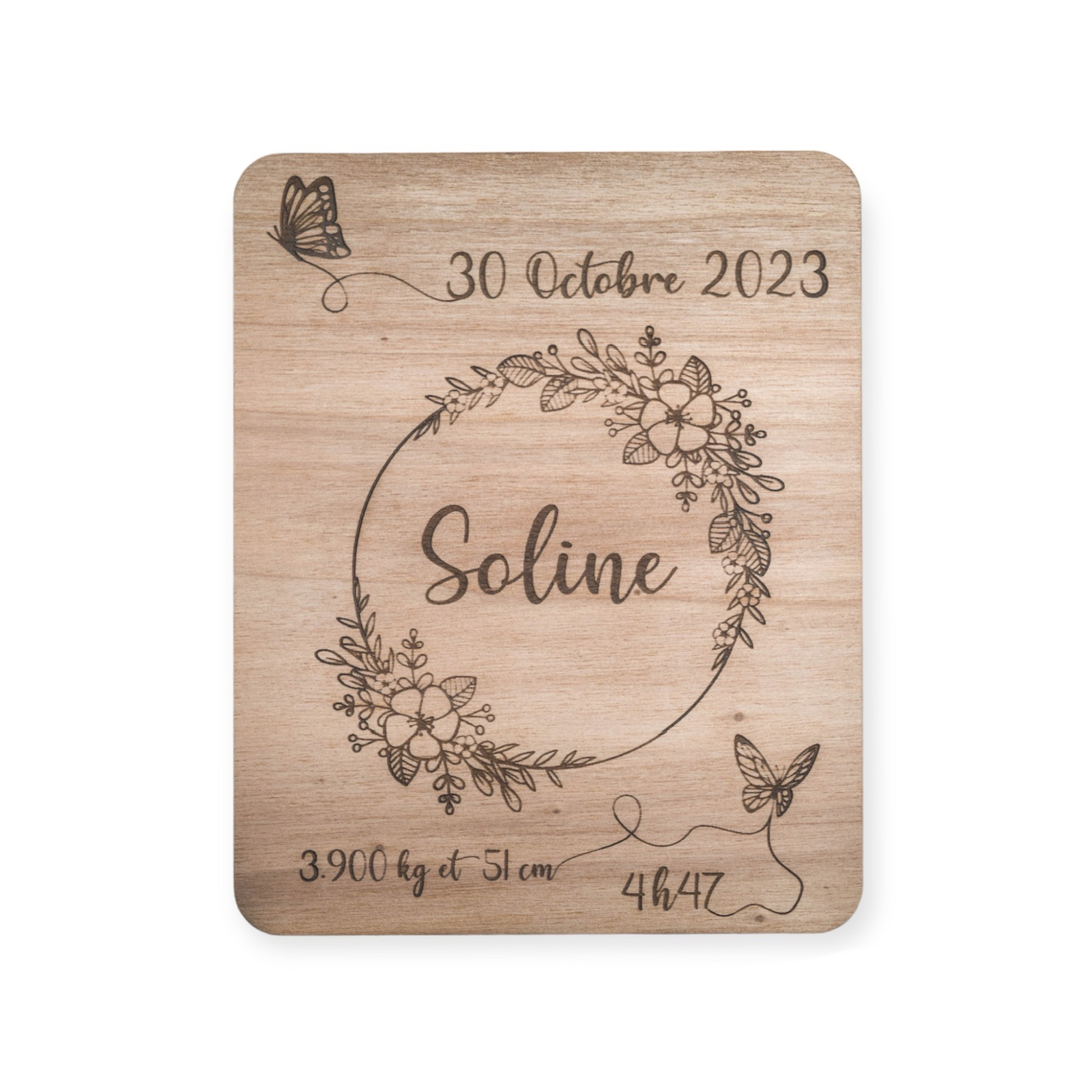 Plaque de naissance 