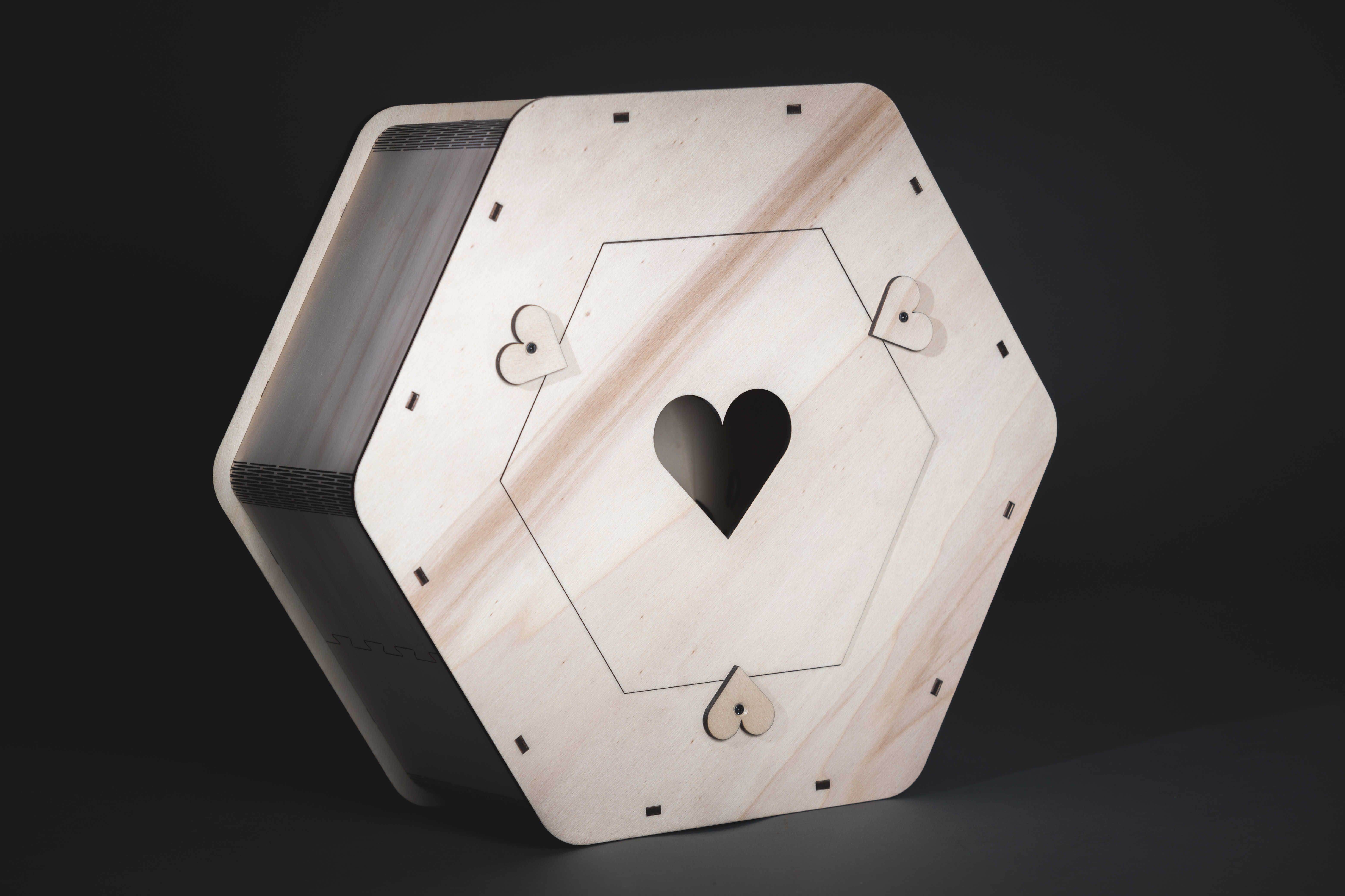 Boite de mariage hexagone