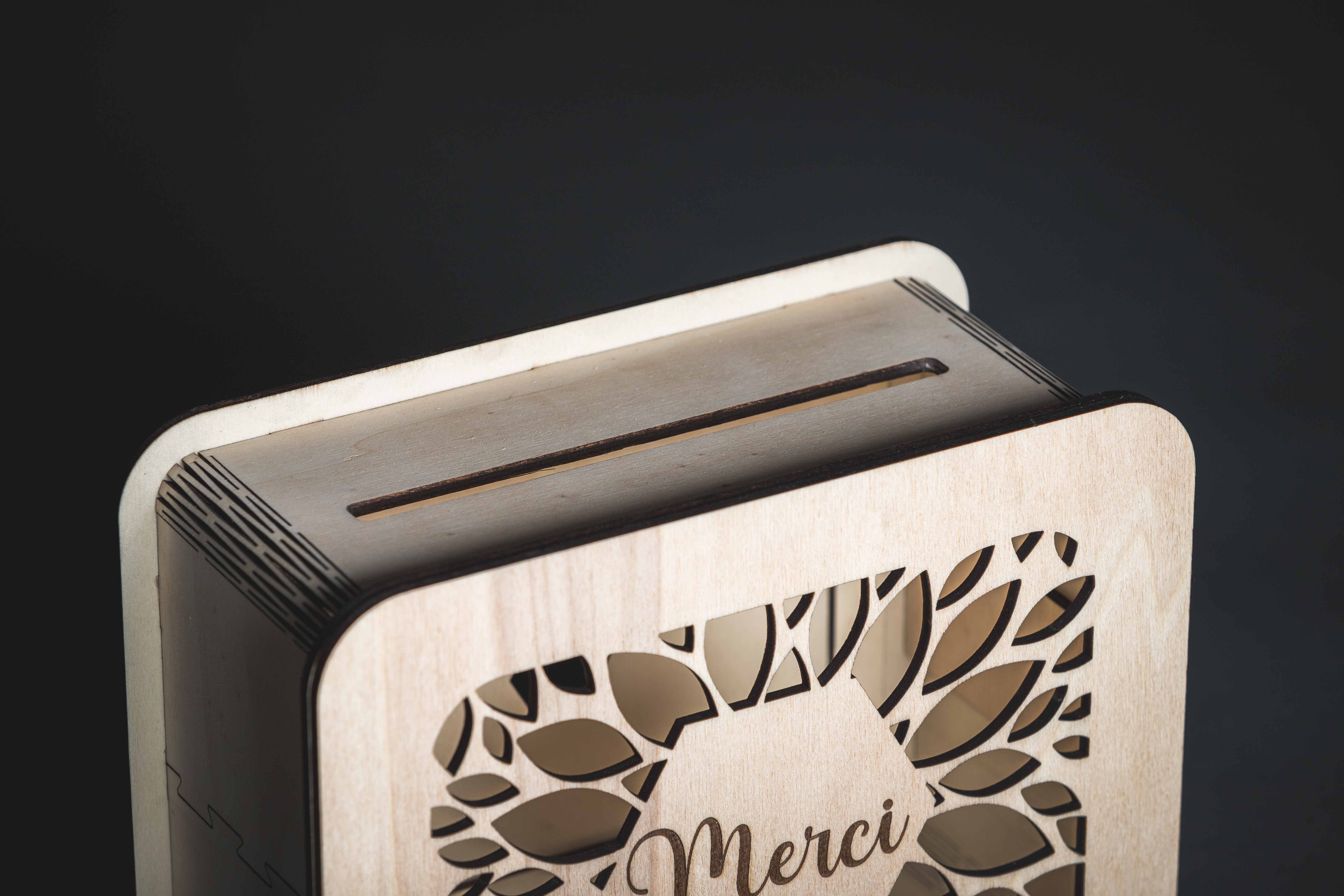 Boite de mariage ou anniversaire rectangle