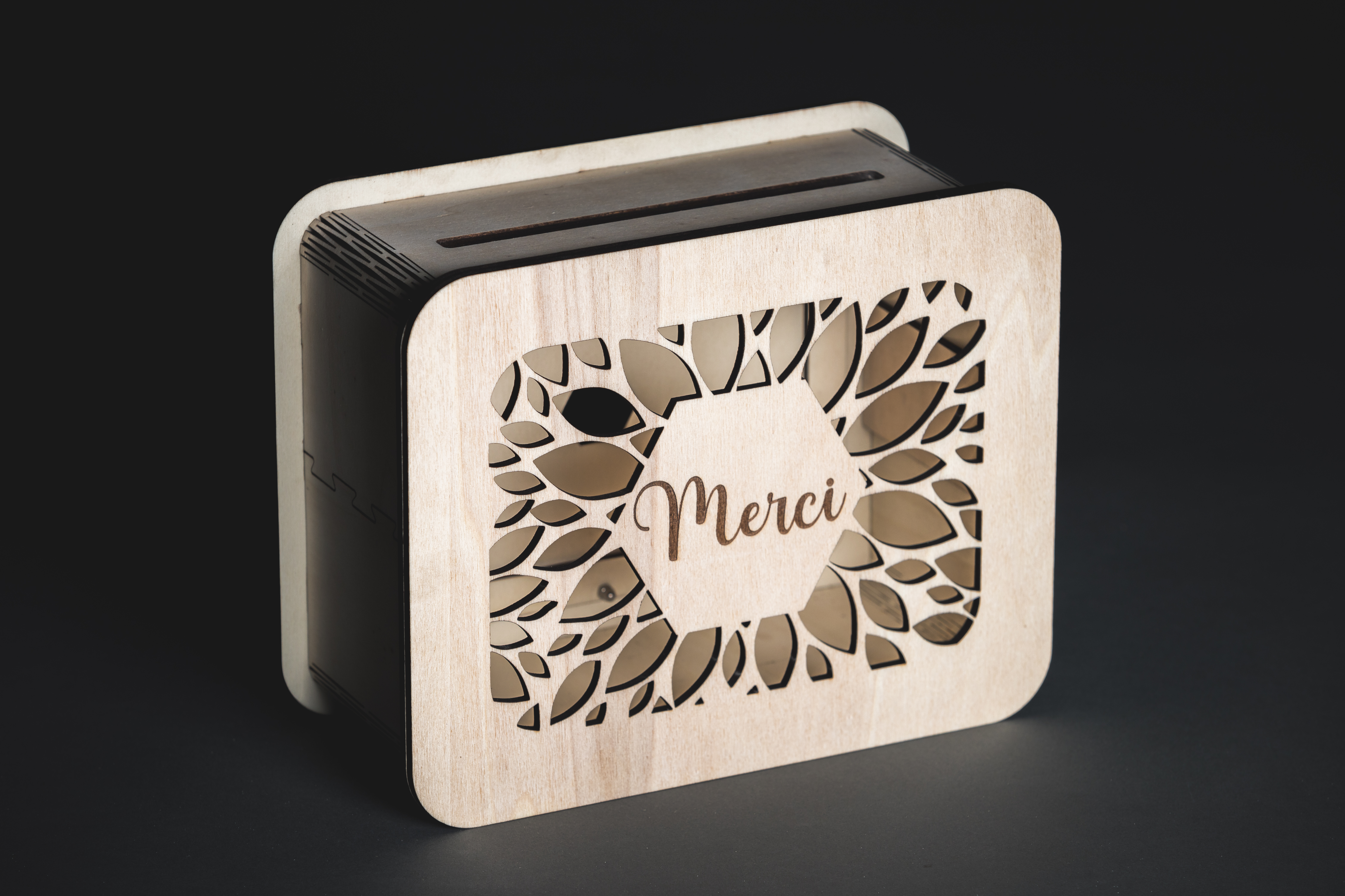 Boite de mariage ou anniversaire rectangle