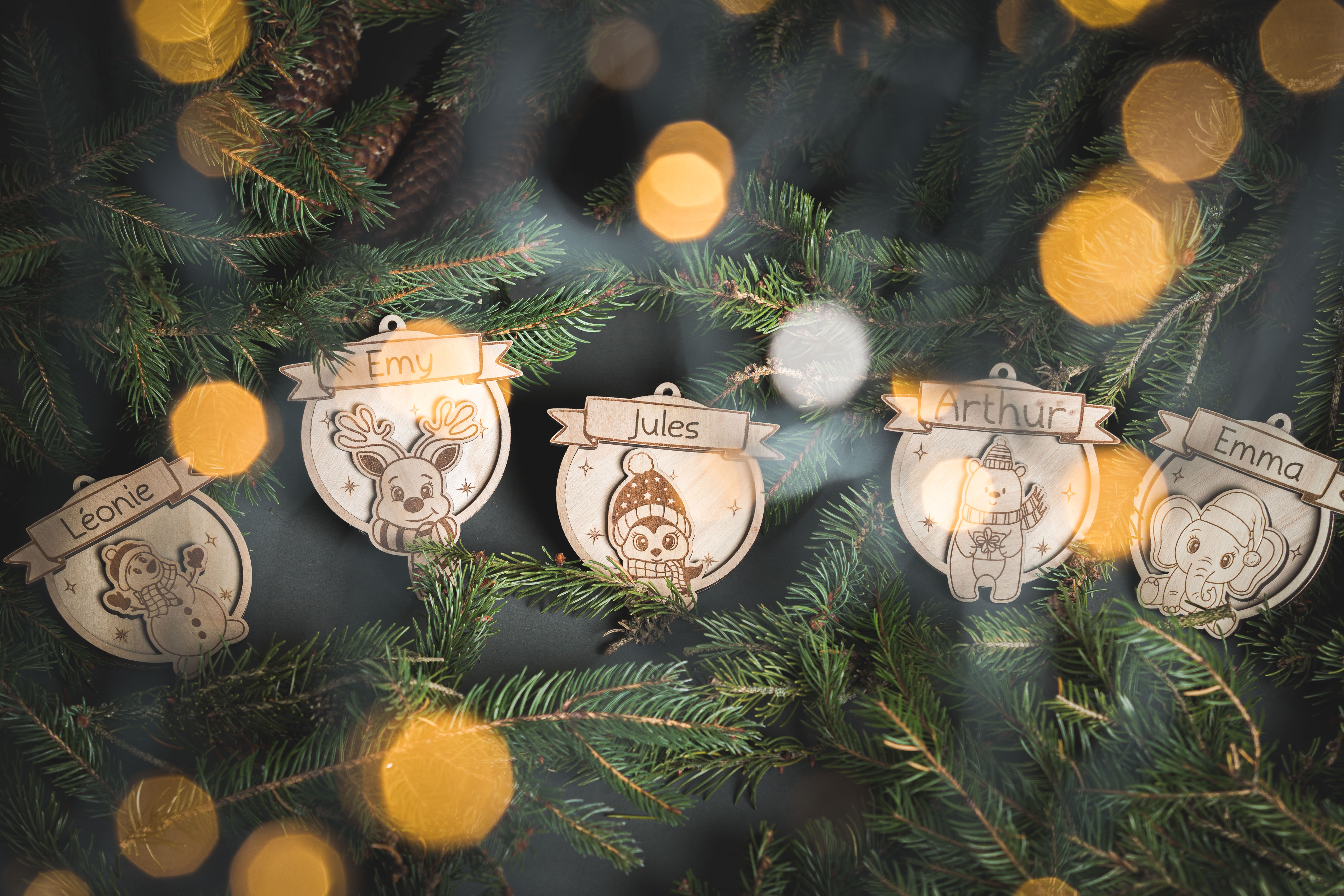 Boule de noël poussière d'étoiles