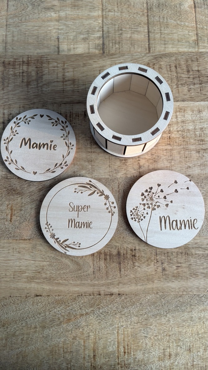 Boîte ronde personnalisable 