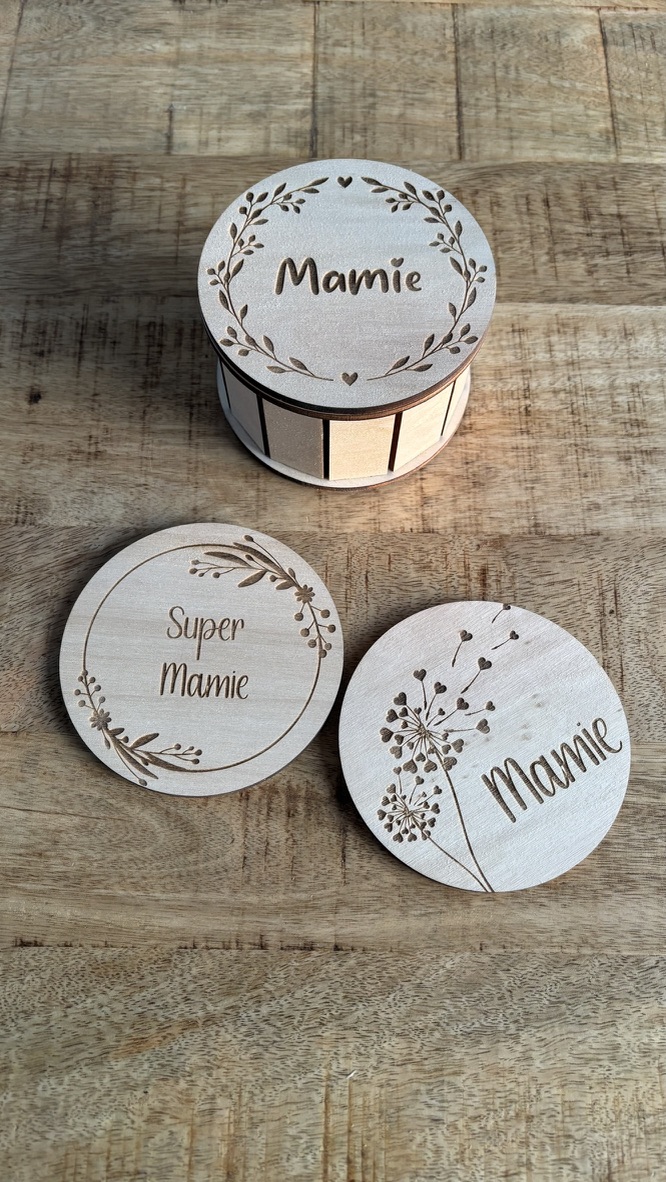 Boîte ronde personnalisable 