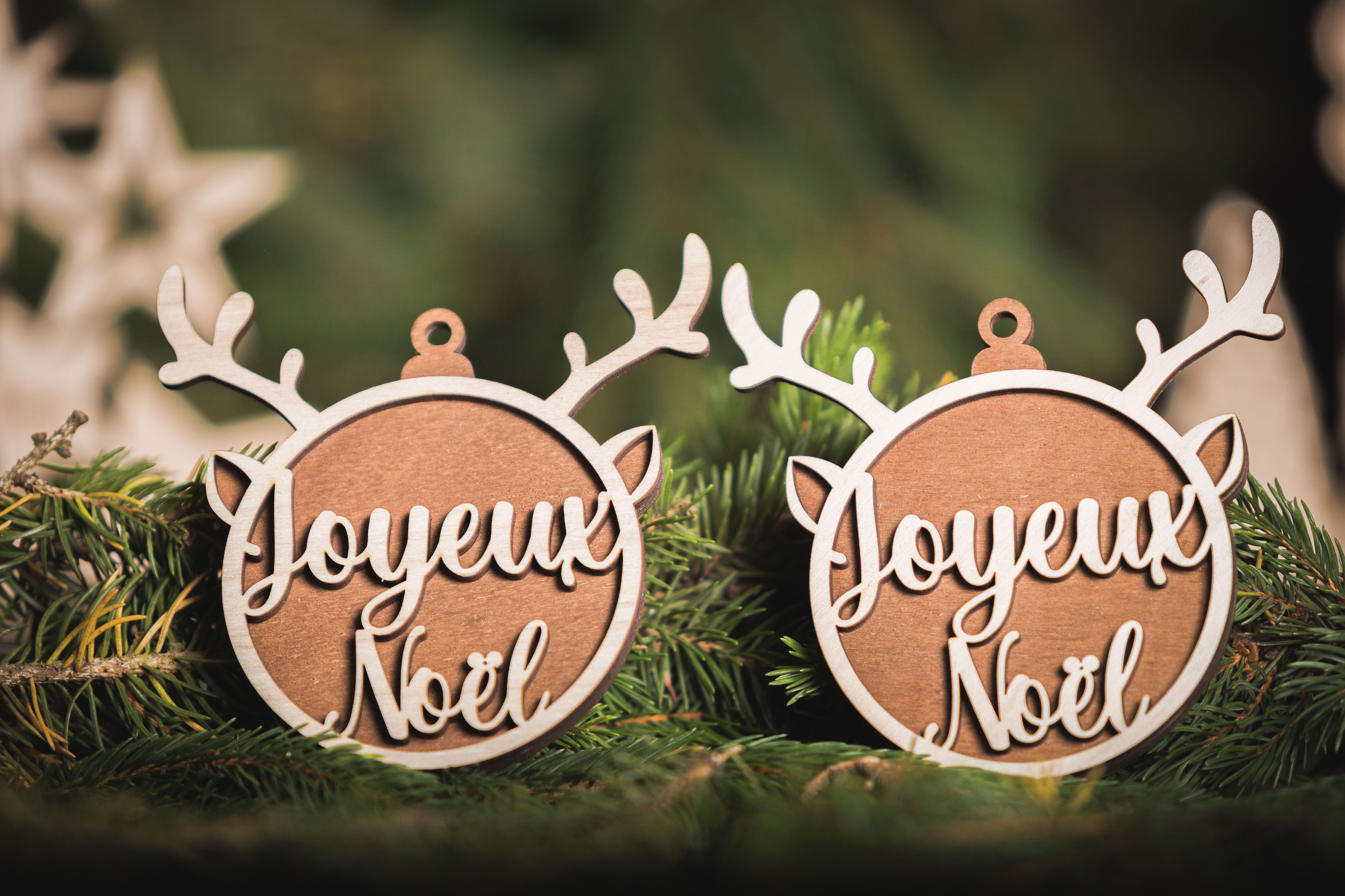 Boule de Noël “Renne Joyeux Noël”