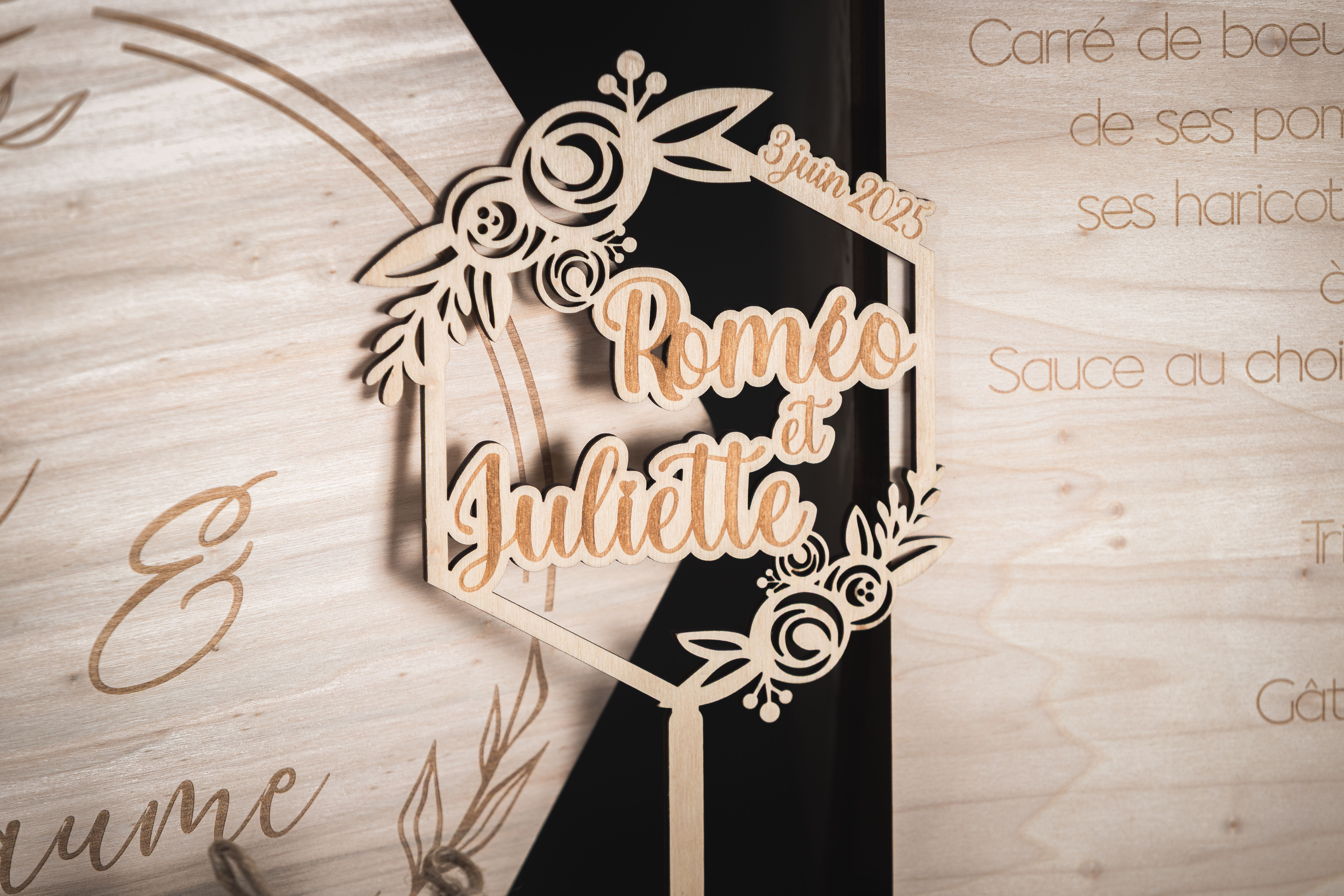 Cake topper personnalisé