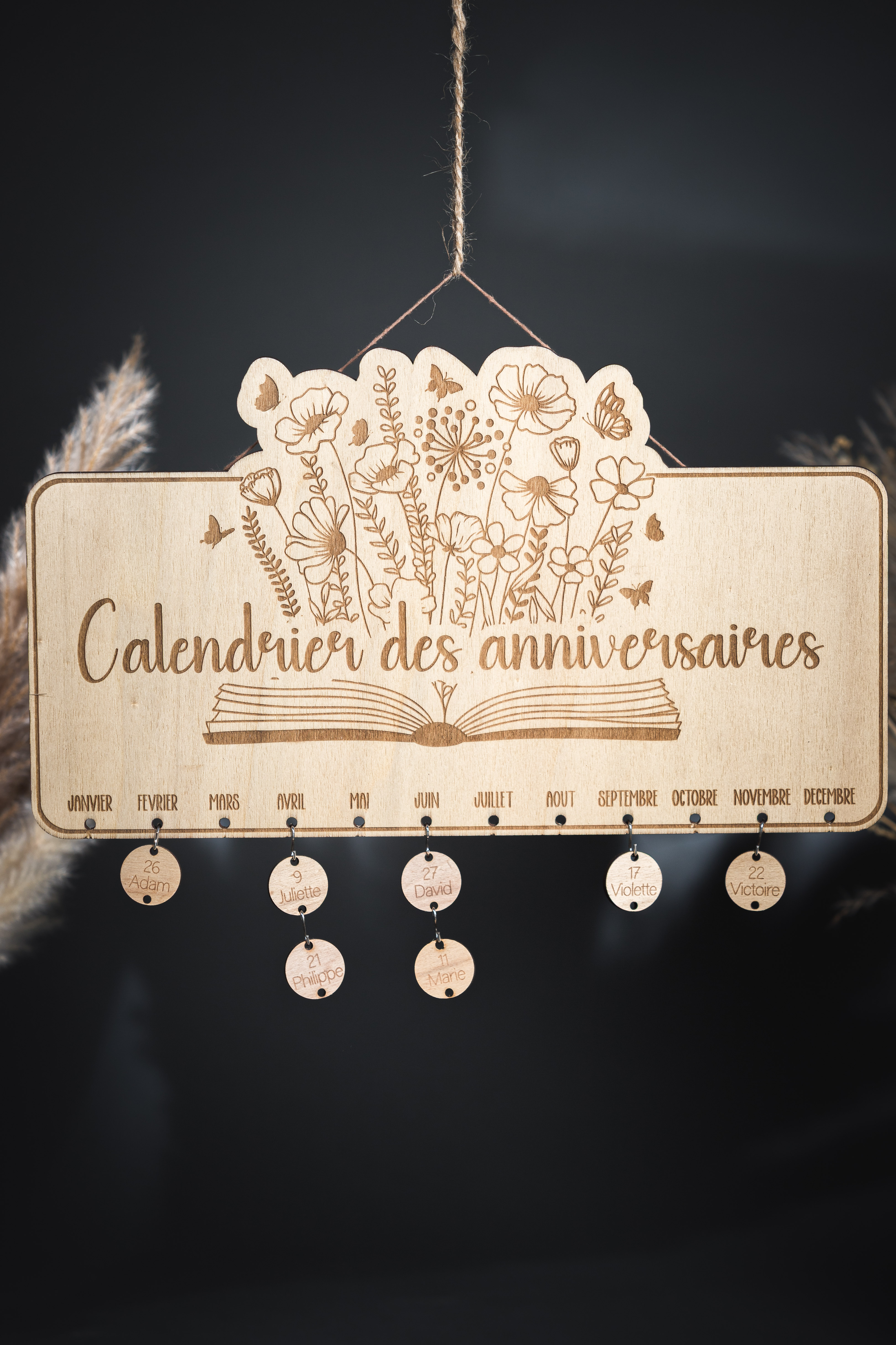 Calendrier anniversaire personnalisé