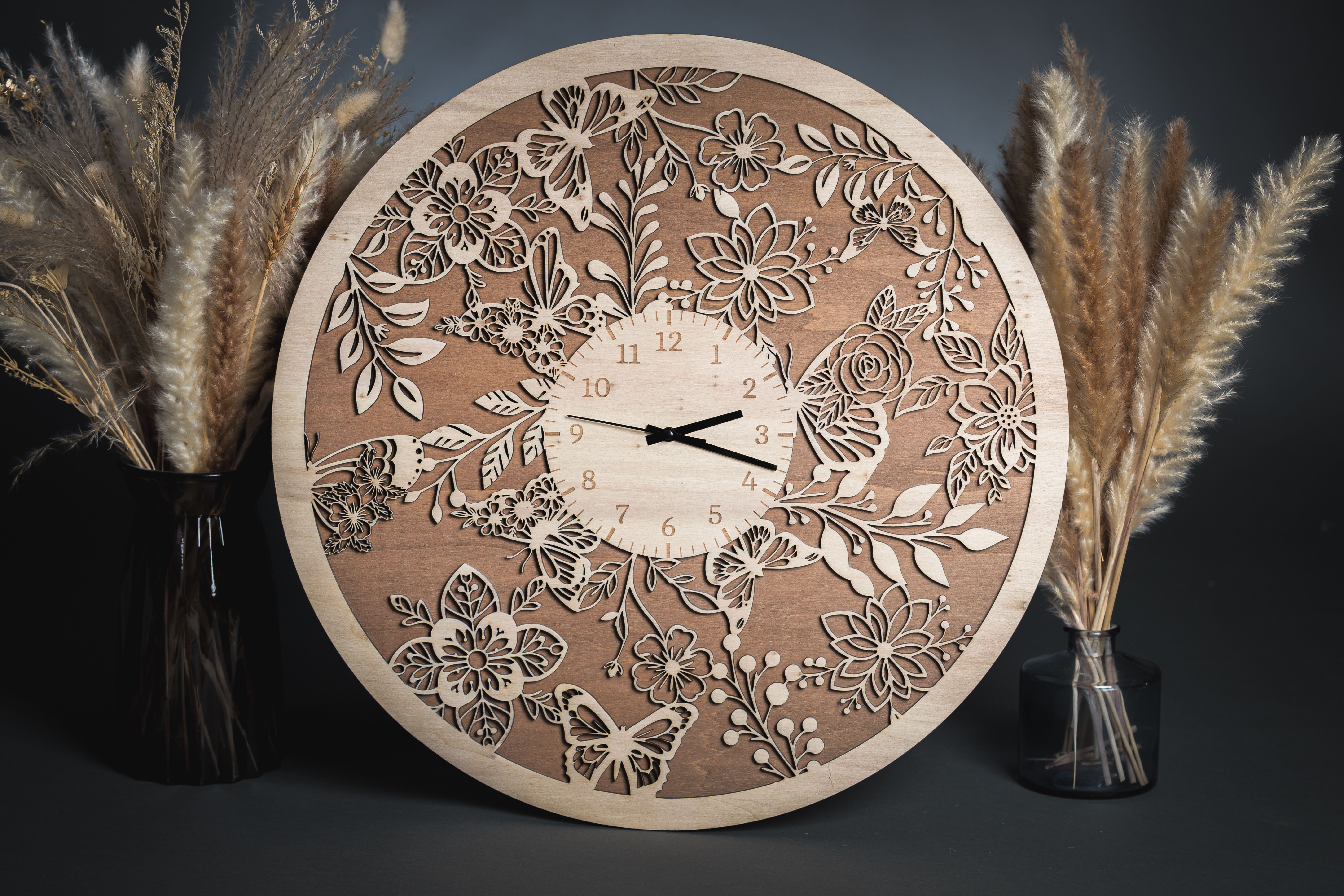 Horloge floral