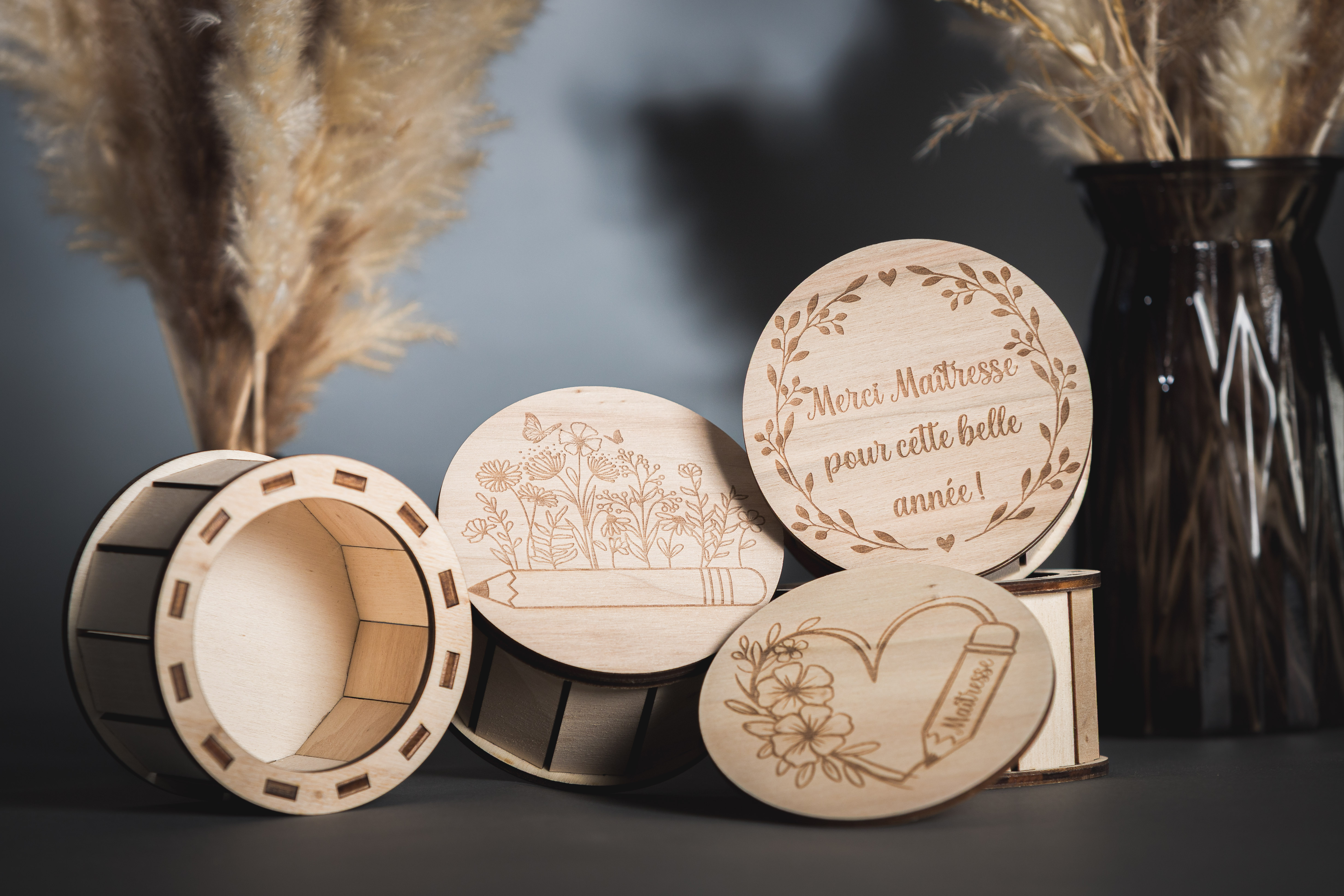 Boîte ronde personnalisable 