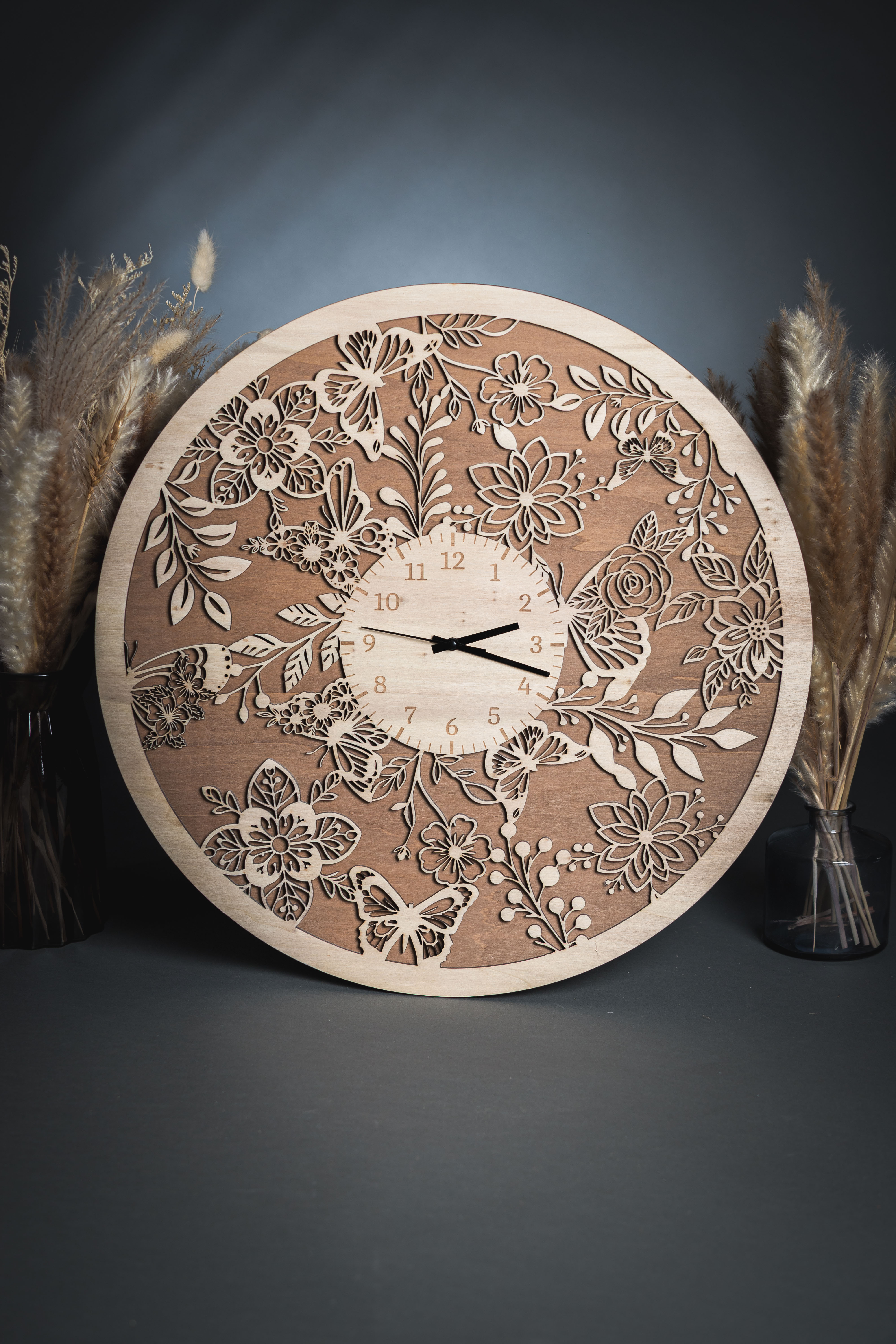 Horloge floral