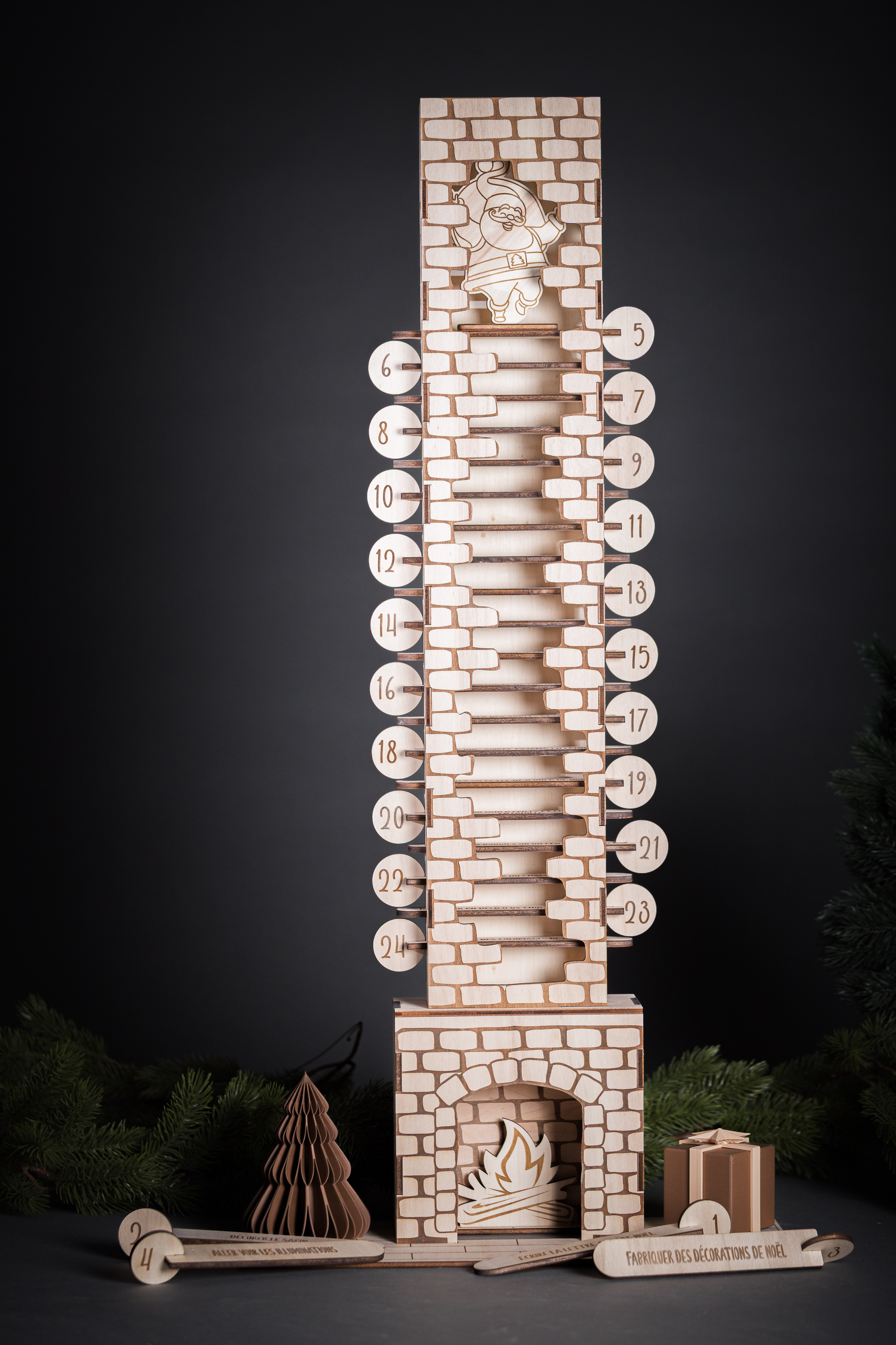 Calendrier de l'avent cheminée magique XL