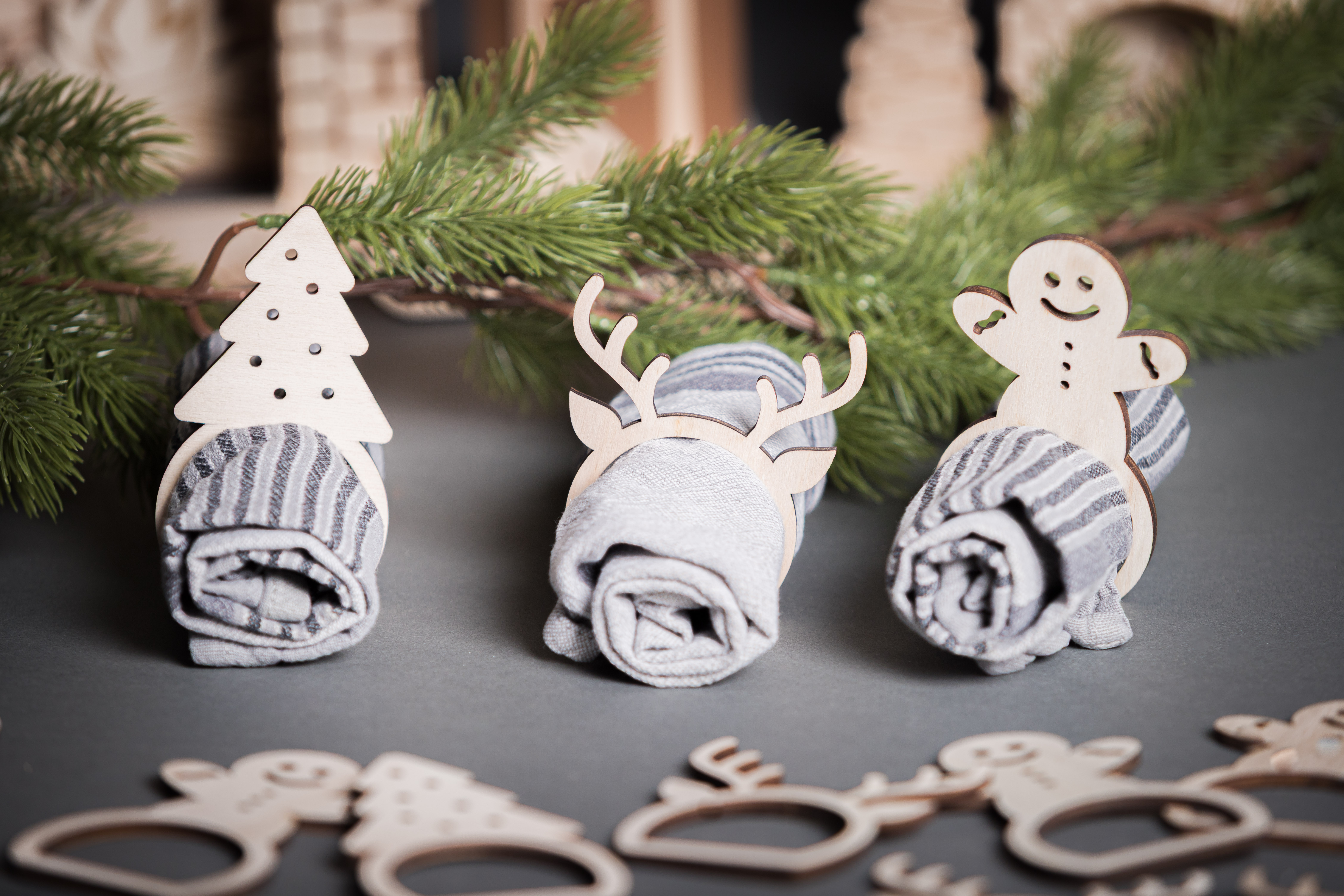 Rond de serviette Noël