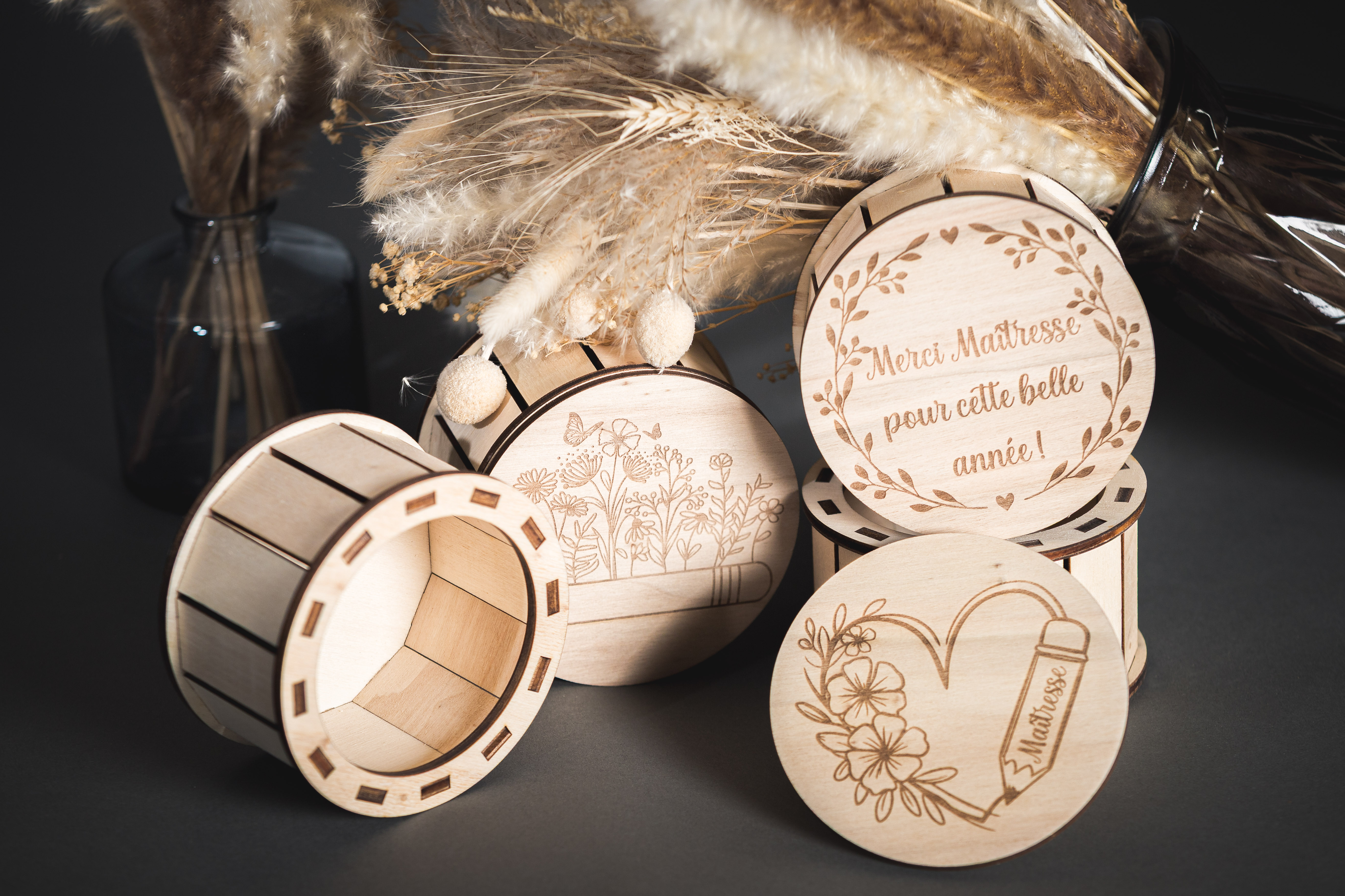 Boîte ronde personnalisable 