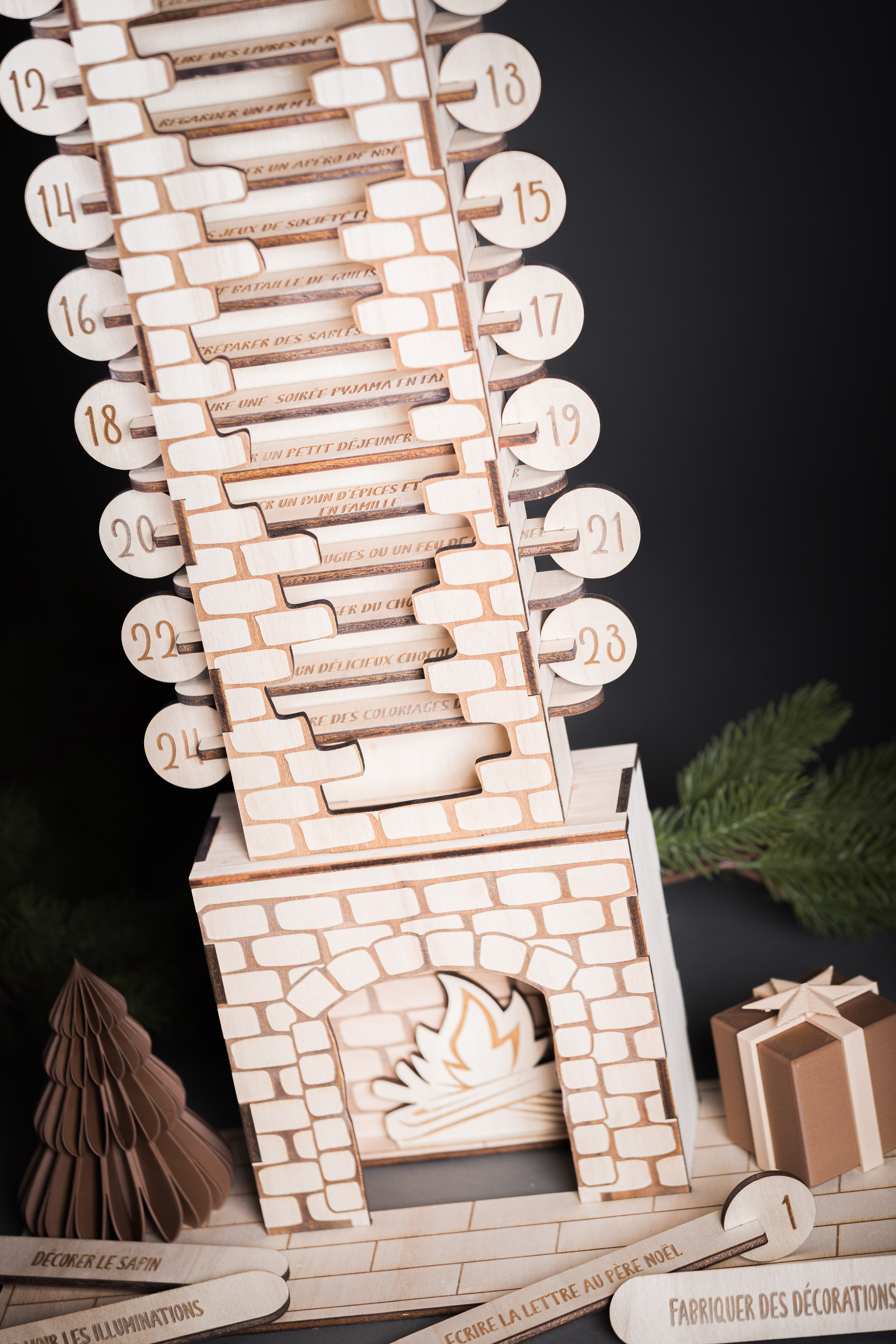 Calendrier de l'avent cheminée magique XL