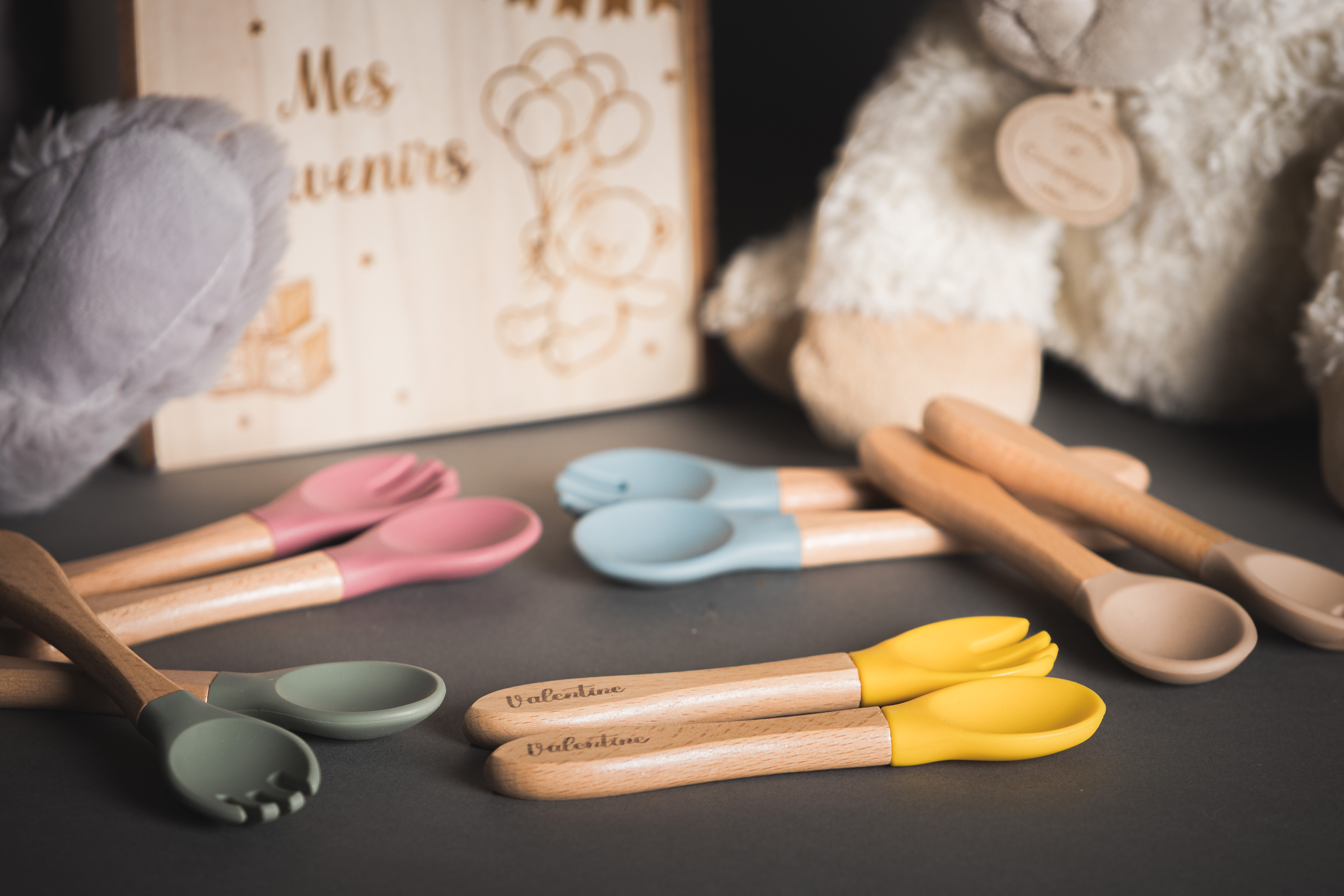 Couverts en bois personnalisés