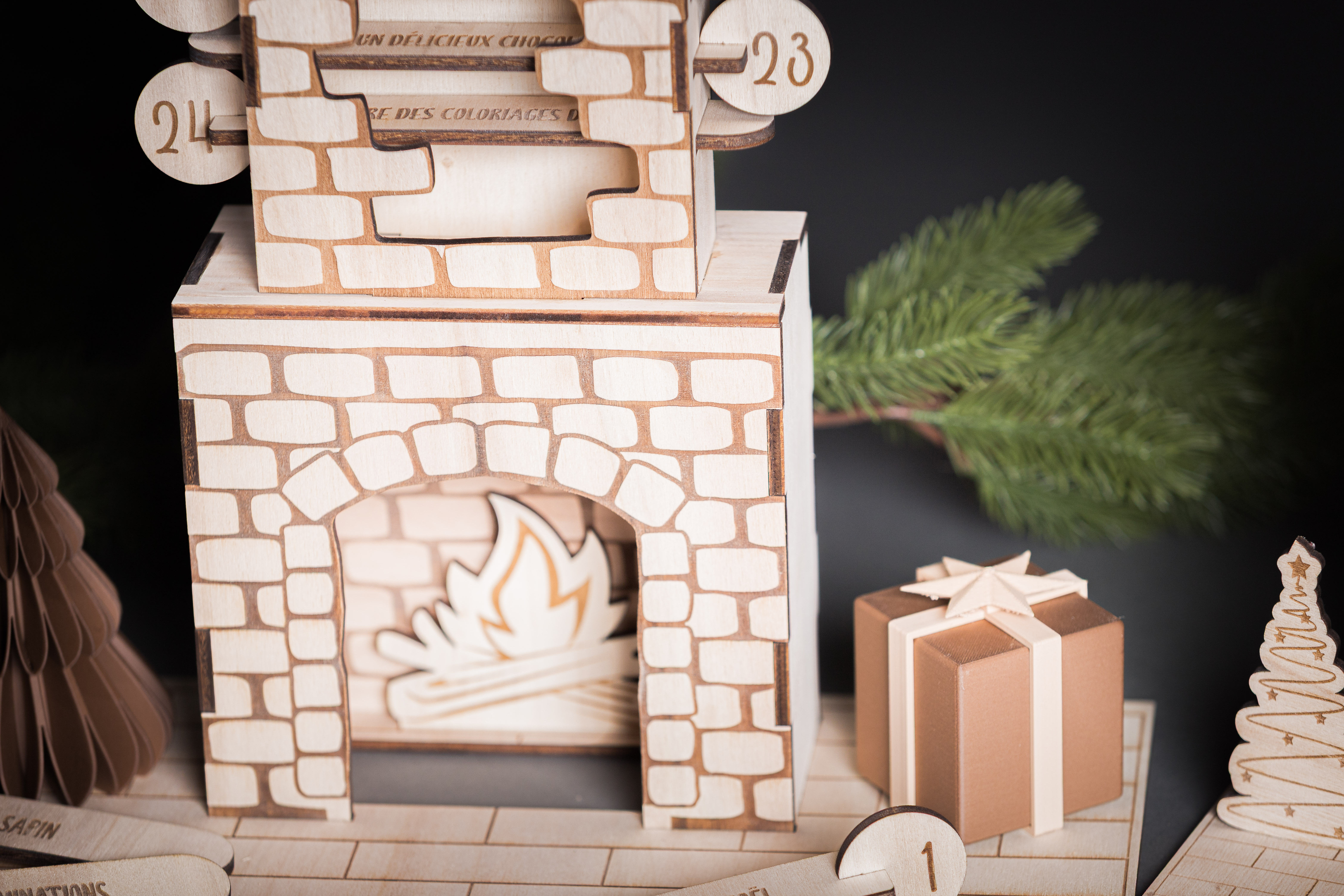 Calendrier de l'avent cheminée magique XL