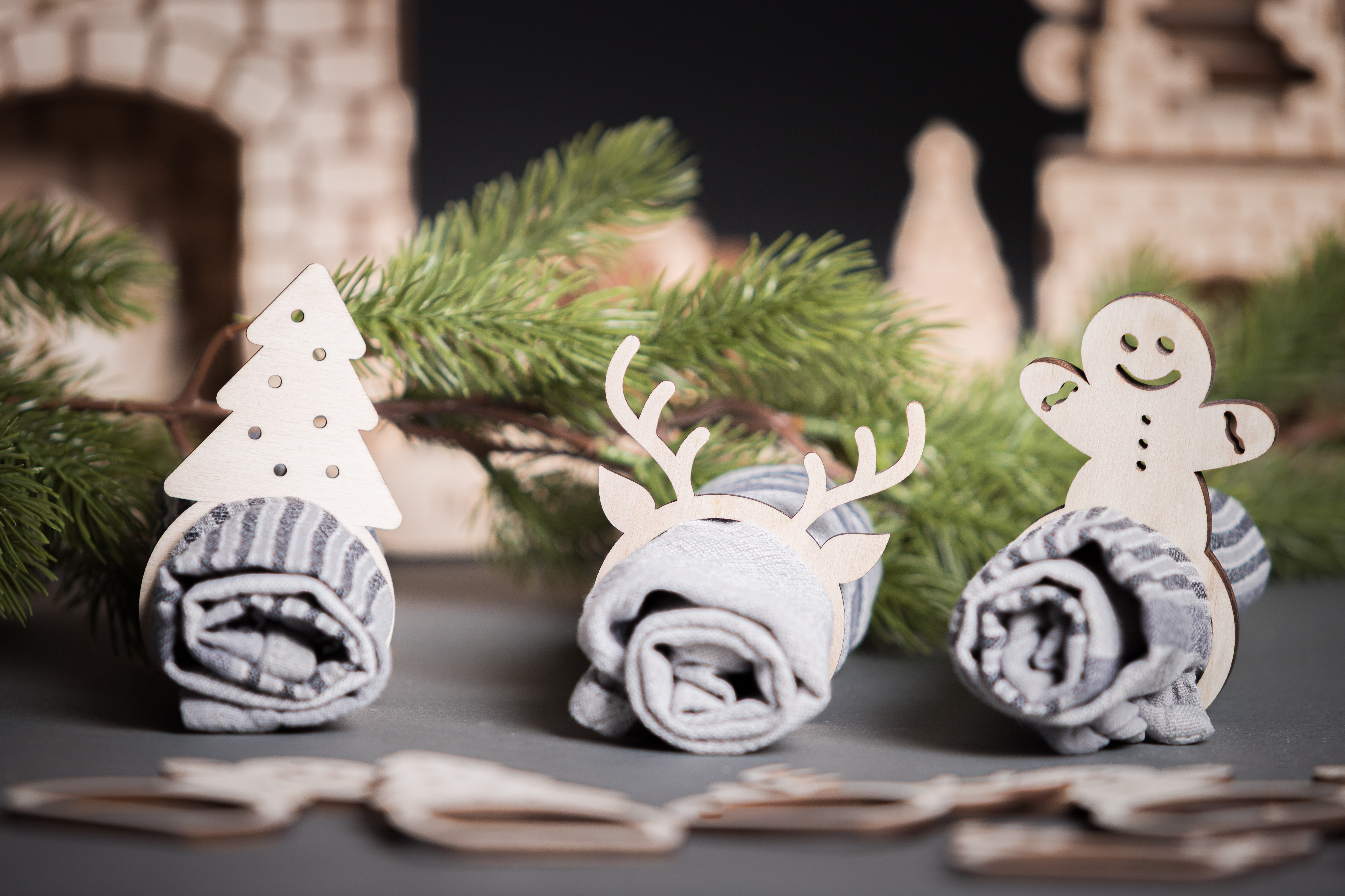 Rond de serviette Noël