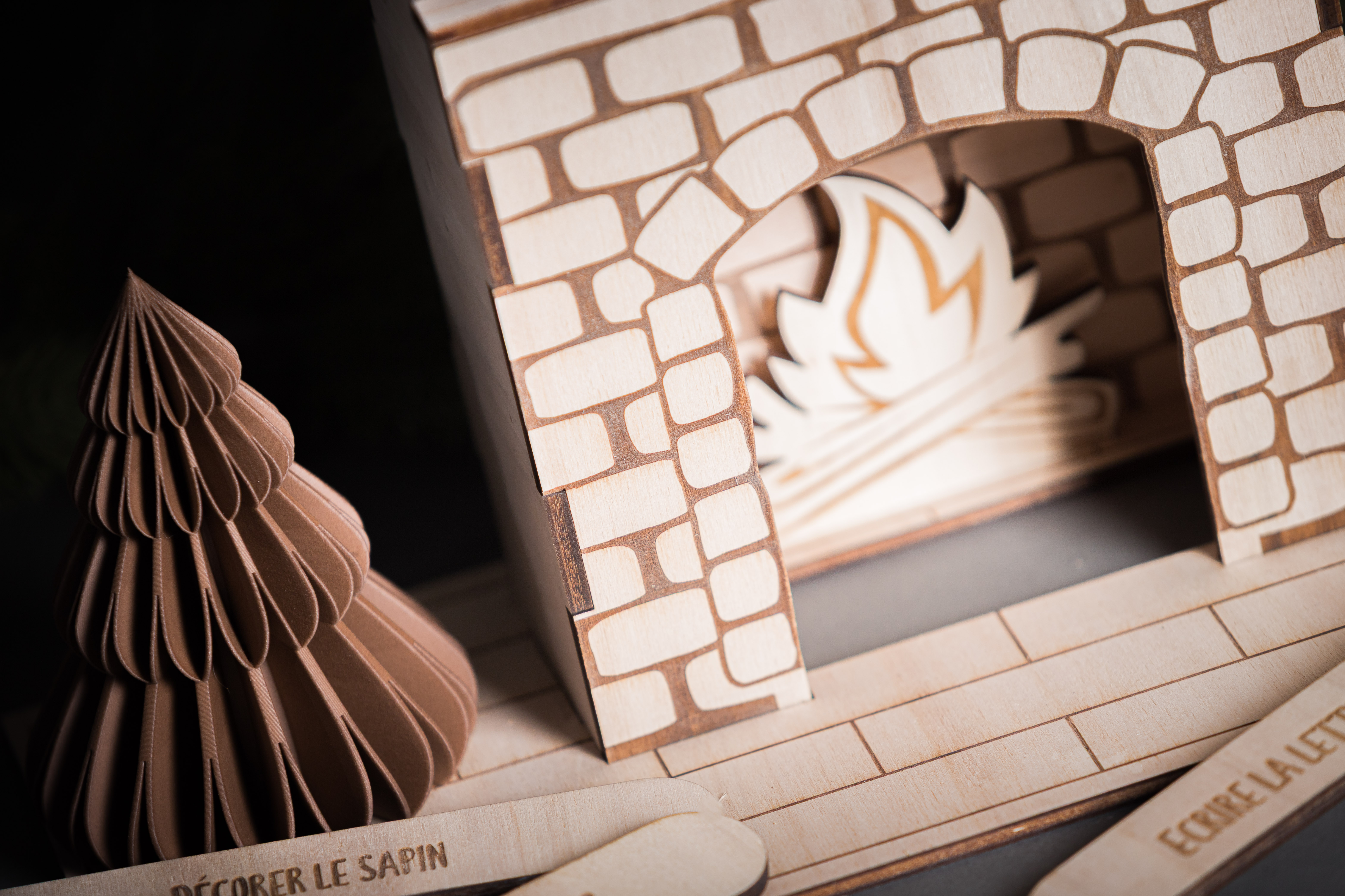 Calendrier de l'avent cheminée magique XL