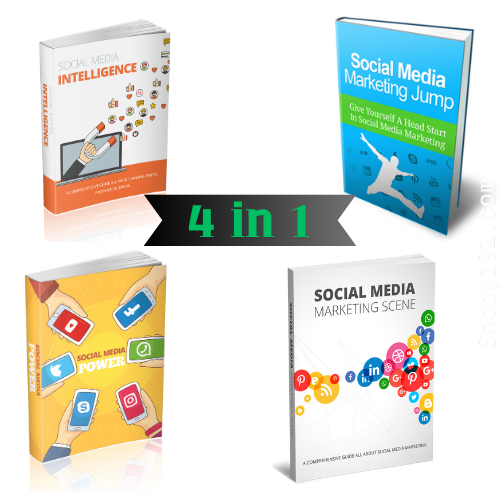 4 in 1 - Social Media Intelligence | Social Media Marketing Jump | Social Media Marketing Scene | Social Media Power