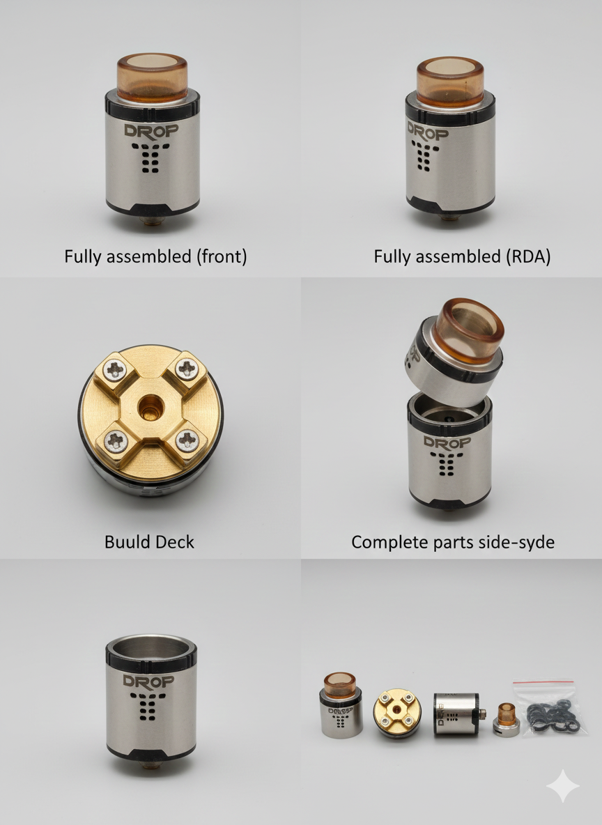 DROP RDA Vape Atomizer USED
