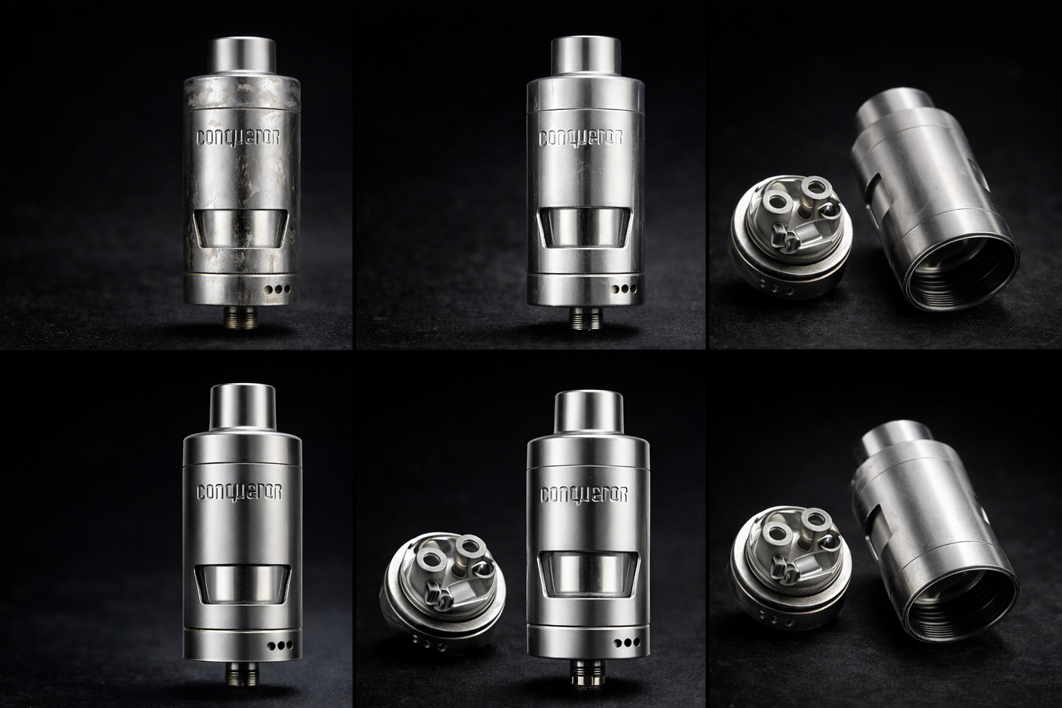 Wotofo Conqueror Stainless Steel RDA Vape Atomizer USED