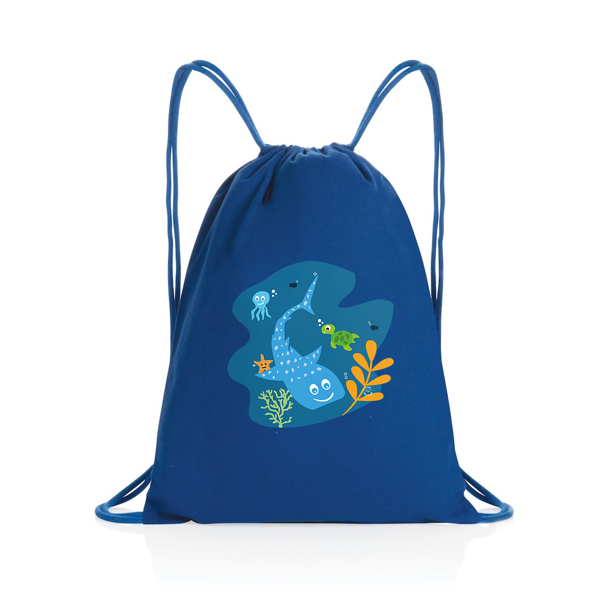 Sac à cordelettes en coton et polyester recyclé