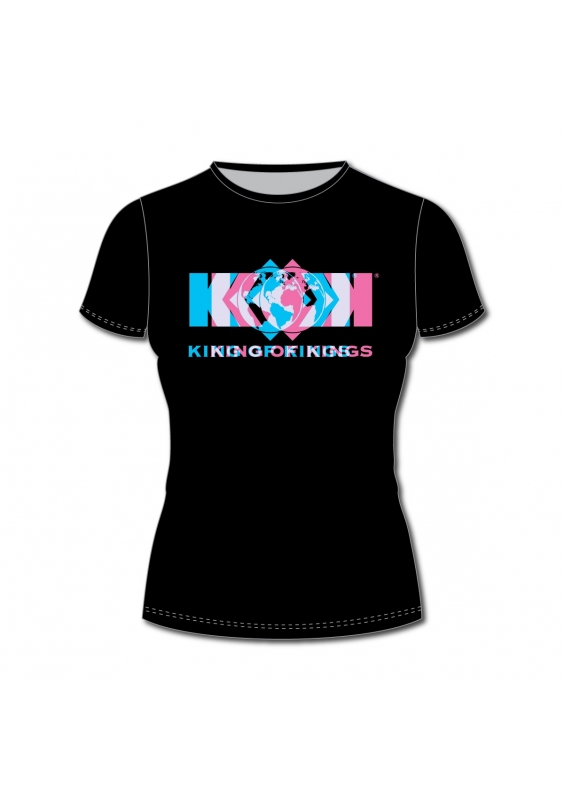 Women T-shirts with multi color KOK logo