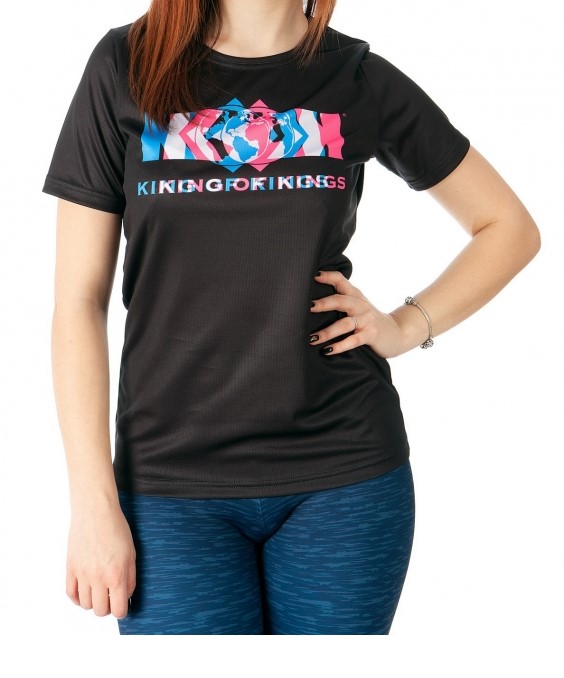 Women T-shirts with multi color KOK logo