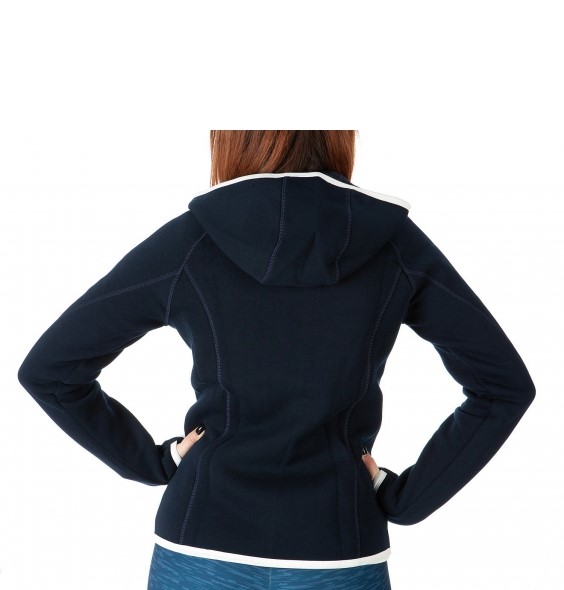 Ladies Fleece Hoody in Navy Blue