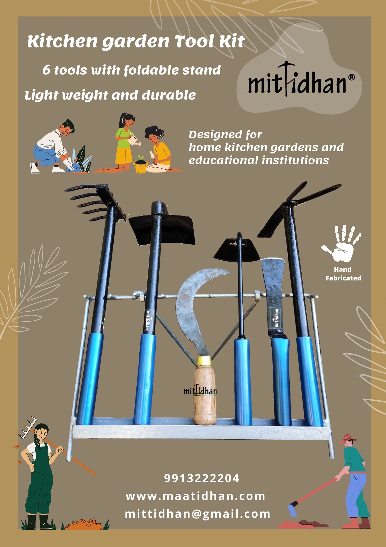 Kitchen Gardening Tool Kit – All-in-One Set for Home Growers