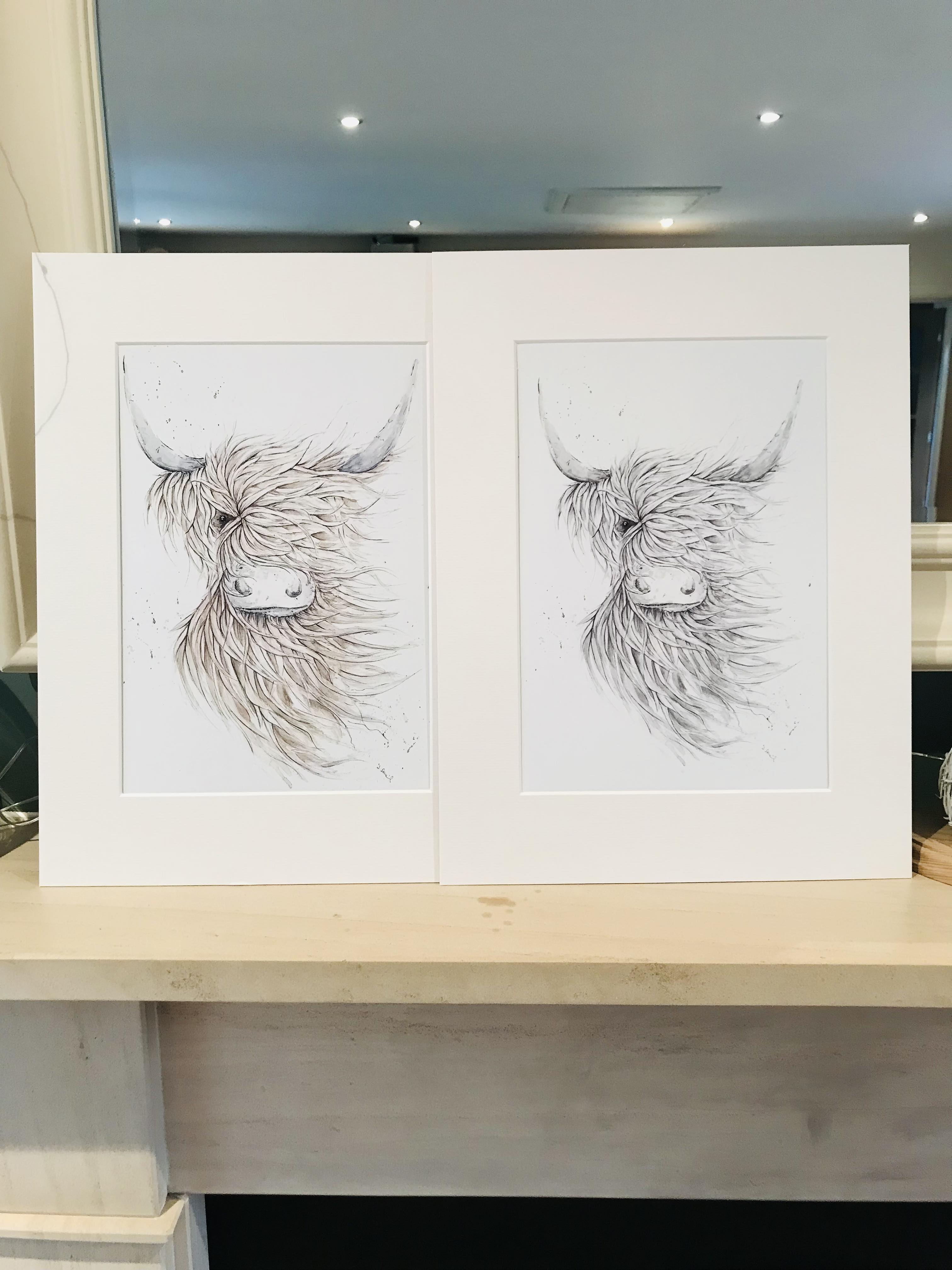'Windy Cow' Print