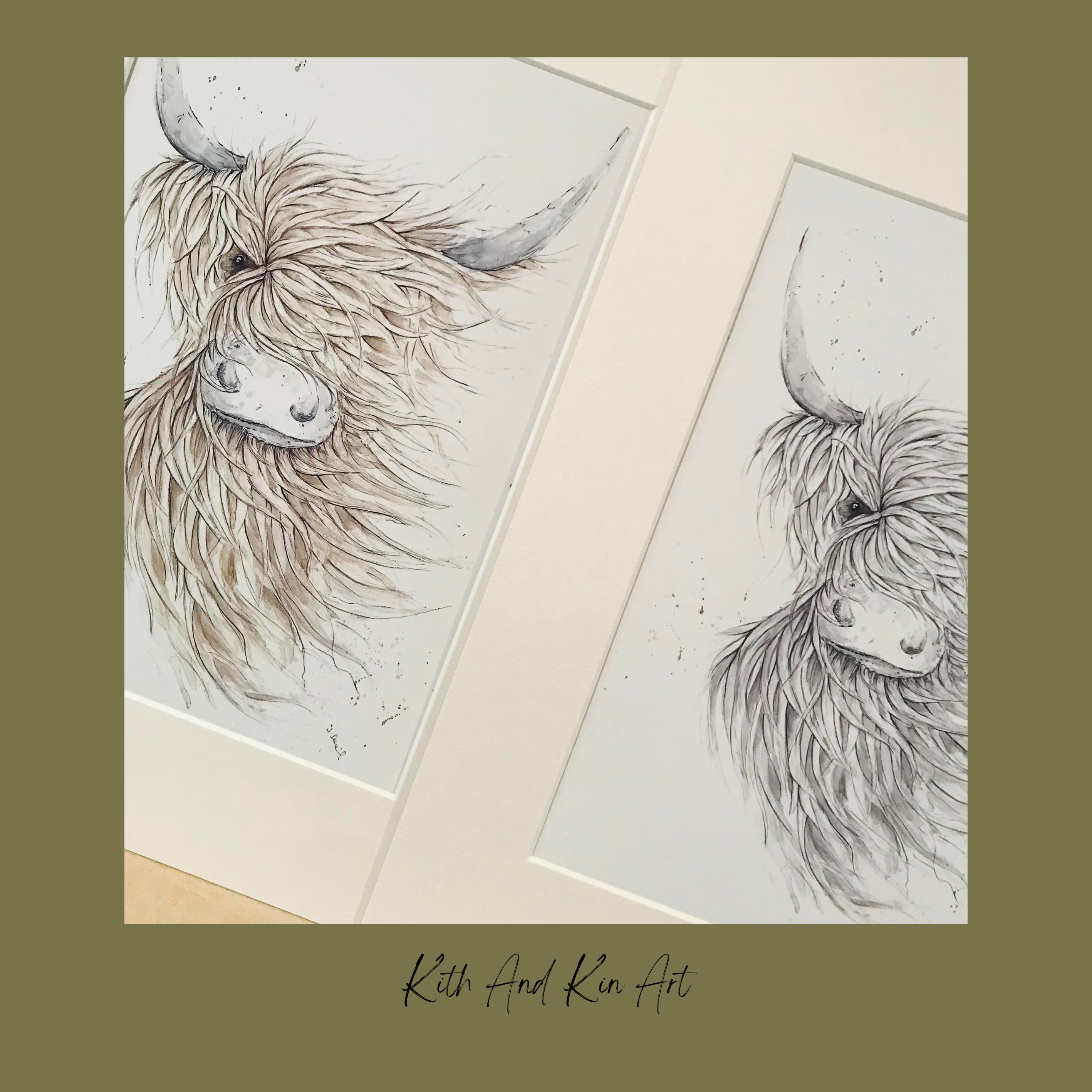 'Windy Cow' Print